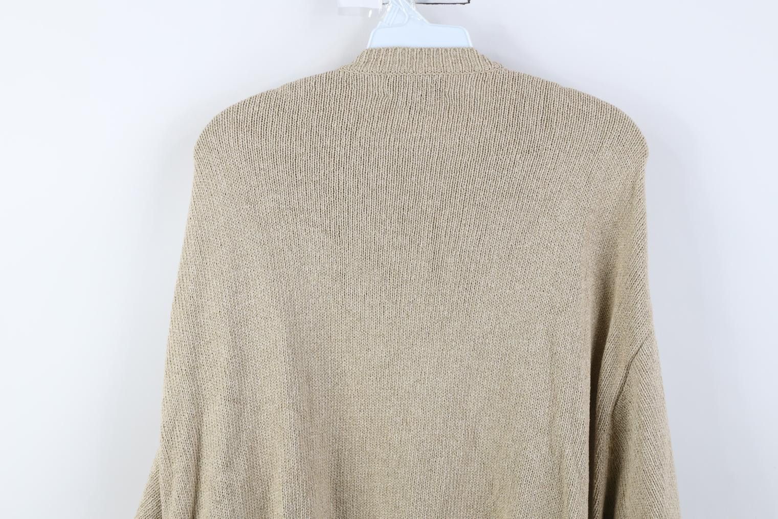 Vintage Vintage 90s Streetwear Silk Blend Knit V-Neck Sweater Size US XL / EU 56 / 4 - 9 Thumbnail