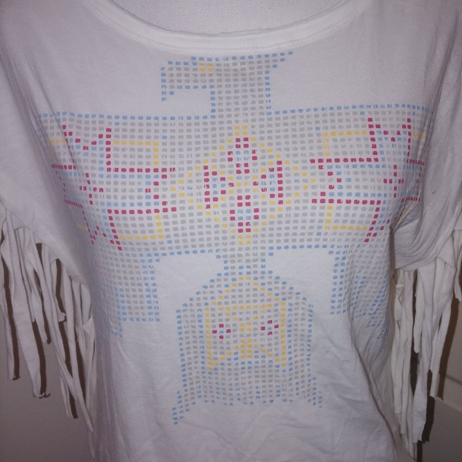 Other Moral Fiber Fringe Aztec Phoenix Short Sleeve Top Medium Size M / US 6-8 / IT 42-44 - 2 Thumbnail