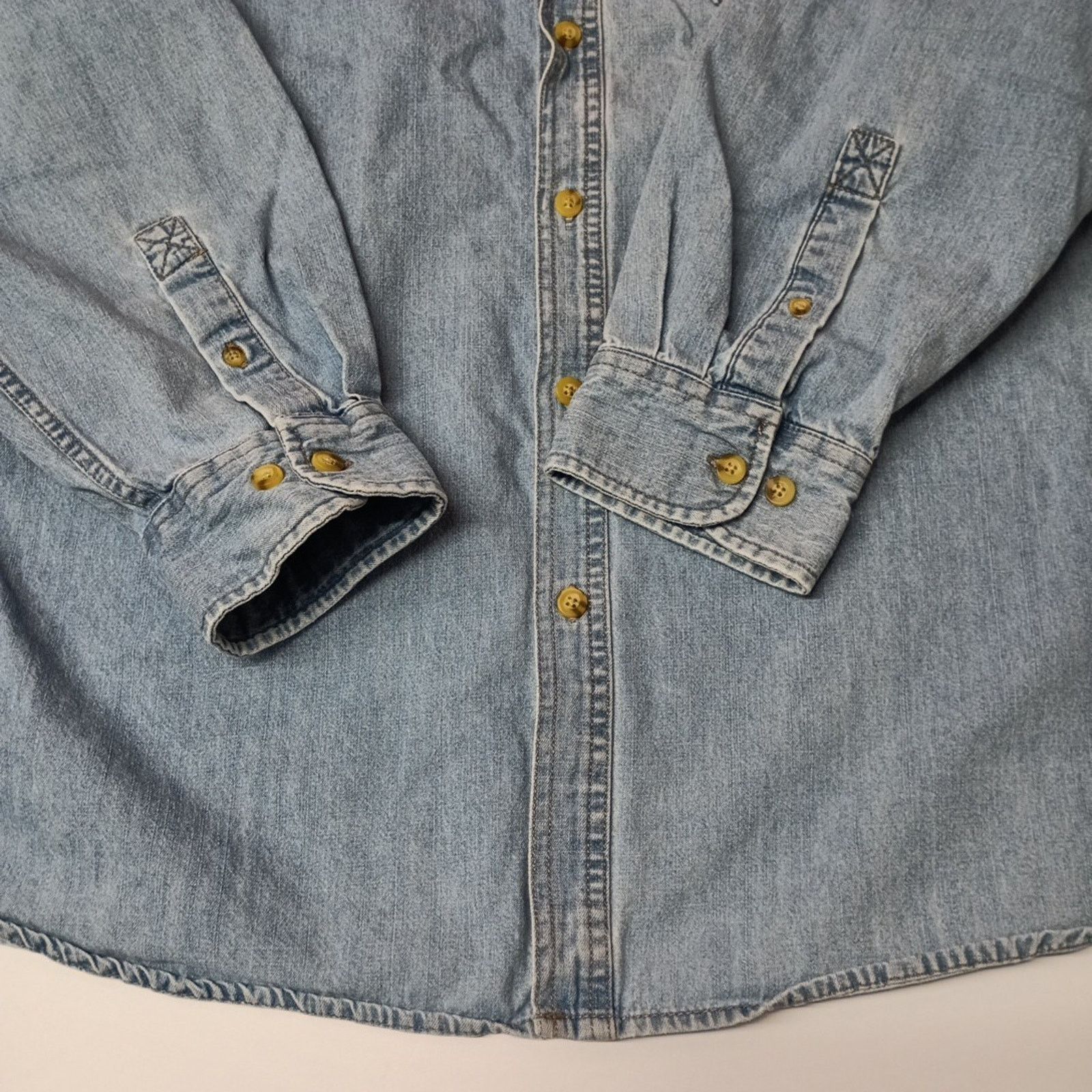 Northwest Territory Northwest Territory Denim Shirt Men's Size 2XL Blue Cotton Size US XXL / EU 58 / 5 - 2 Thumbnail