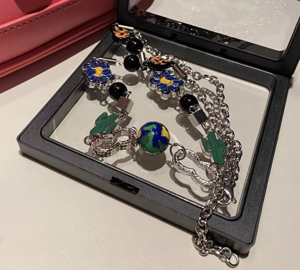 Japanese Brand × Jewelry Cactus the planet chain retro punk necklace aesthetic Size ONE SIZE - 5 Thumbnail