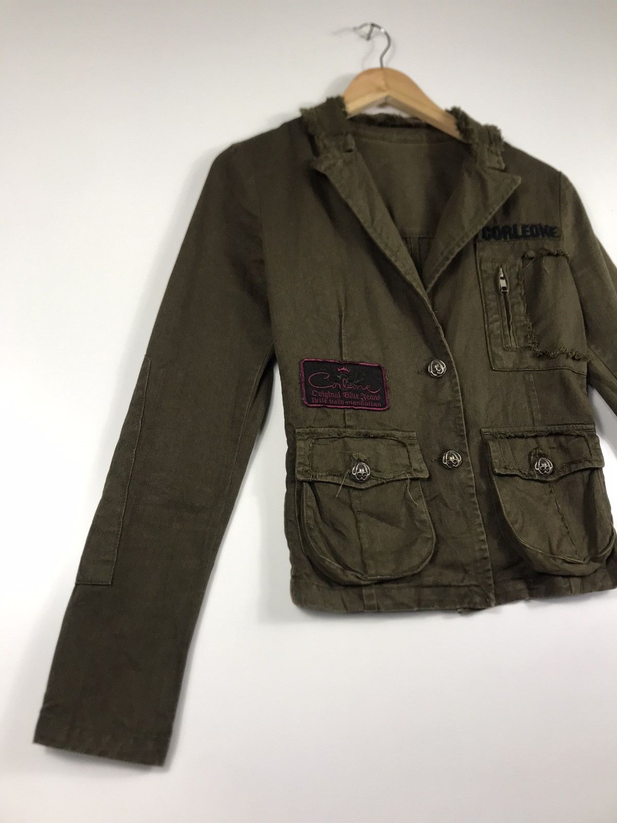 Japanese Brand 🔥Nice Design Corleone Destressed Style Button Jacket Size XS / US 0-2 / IT 36-38 - 2 Thumbnail
