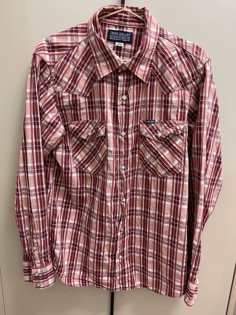 Iron Heart Iron Heart Plaid workwear shirt -DMC Size US L / EU 52-54 / 3 - 1 Thumbnail