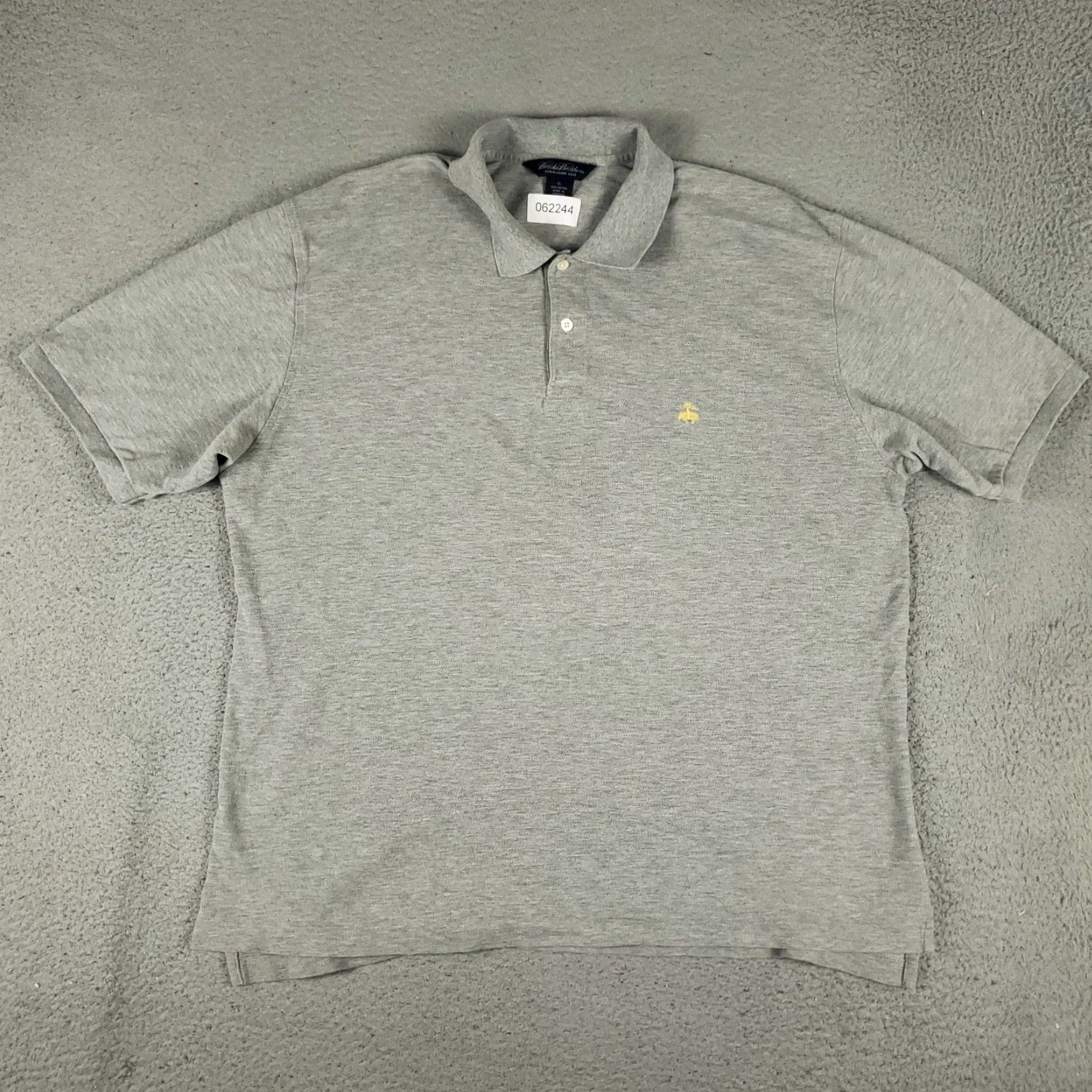 Brooks Brothers VINTAGE Brooks Brothers Polo Shirt Mens XL Short Sleeve Casual Cotton Gray 90s Classic Preppy Size US XL / EU 56 / 4 - 3 Thumbnail