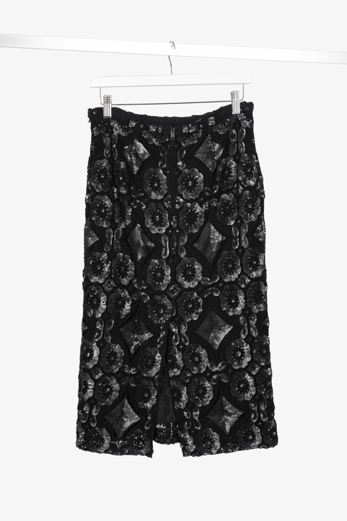 Burberry Prorsum Burberry Prorsum R14 Sequin Detail English Lace Pencil Skirt Size 32" / US 10 / IT 46 - 2 Thumbnail