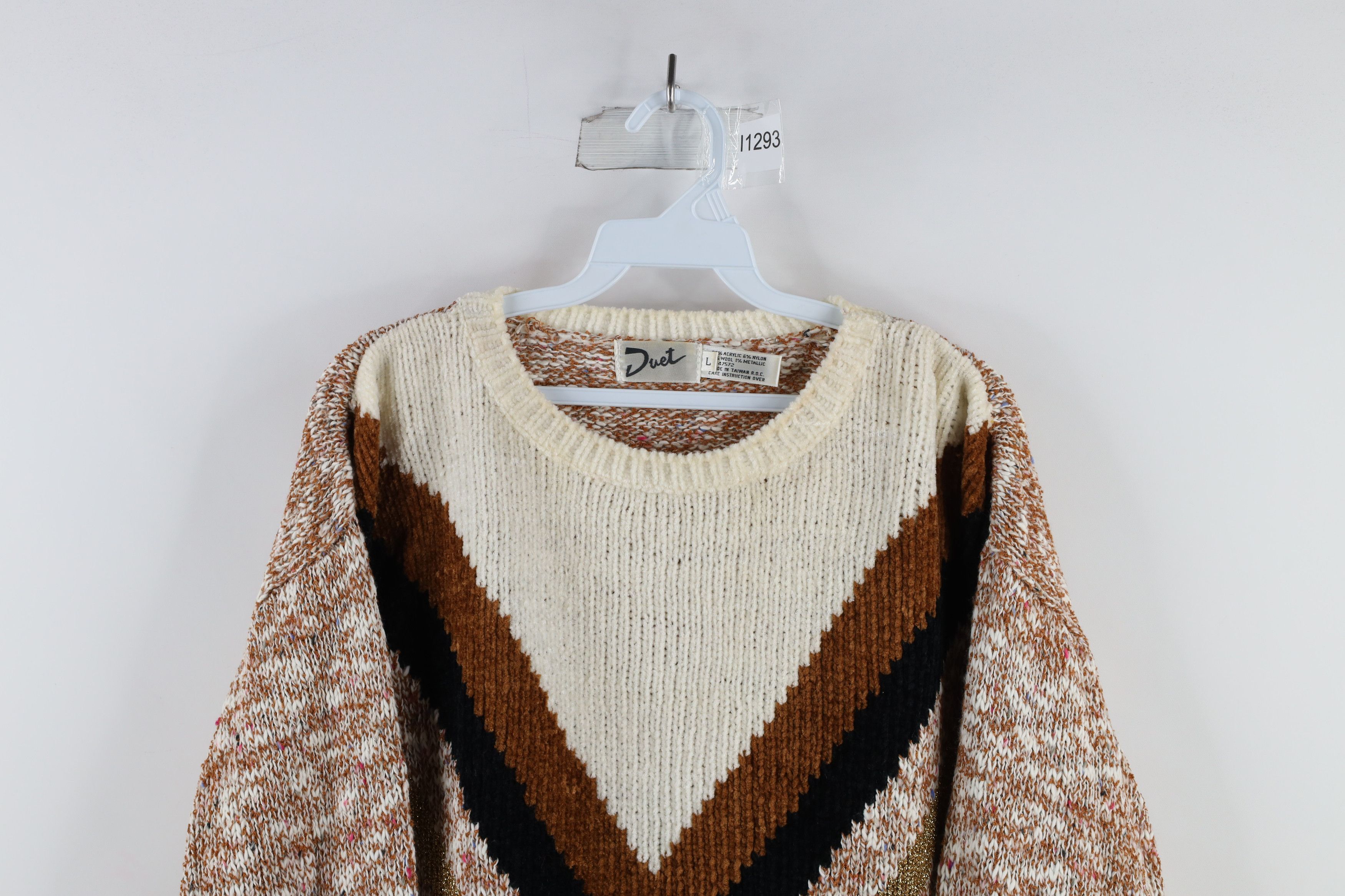 Vintage Vintage 90s Coogi Style Wool Blend Knit Mom Sweater Size L / US 10 / IT 46 - 2 Thumbnail
