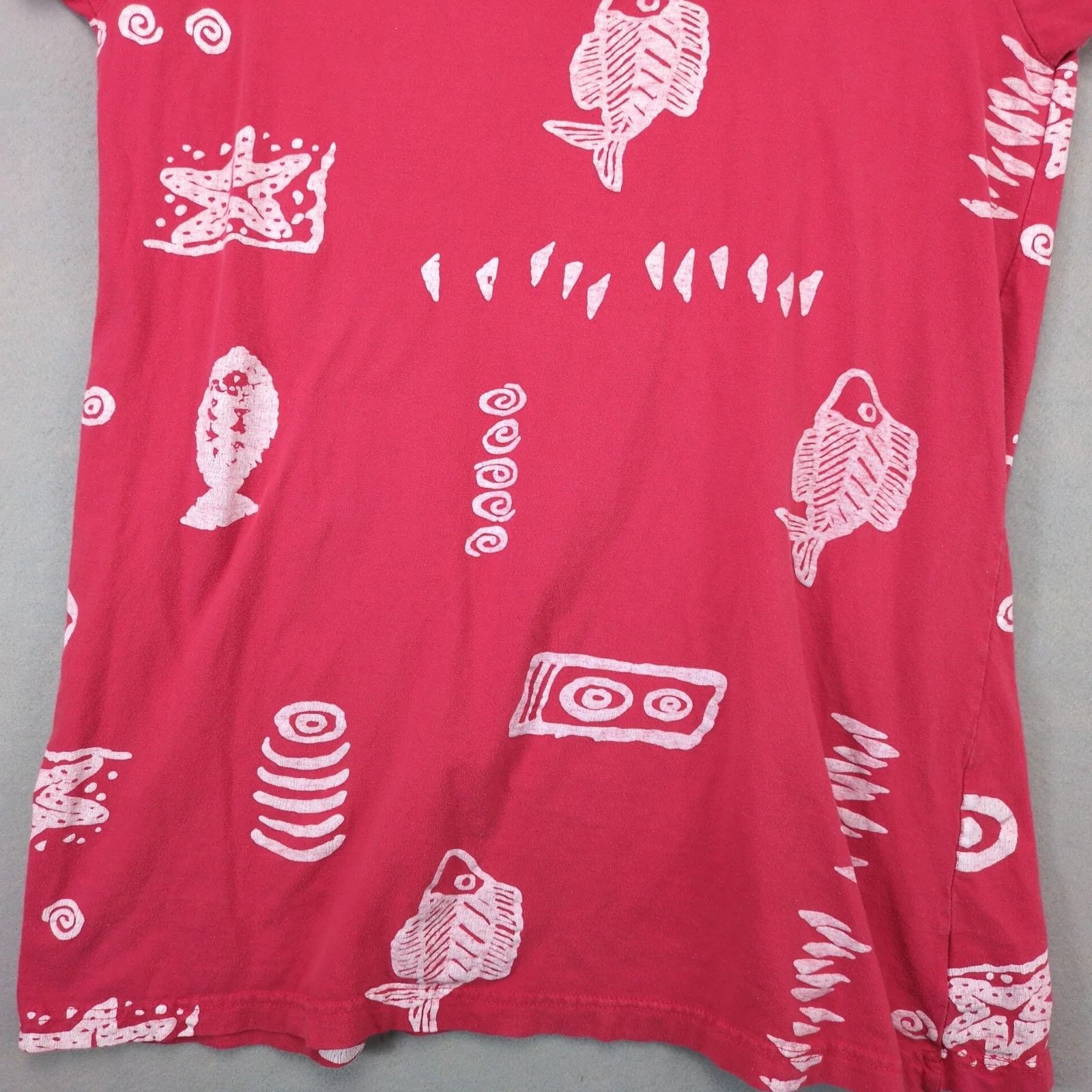 Other Magu Pink Tropical Fish Tribal A-Line T-Shirt Mini Dress M Size M / US 6-8 / IT 42-44 - 7 Thumbnail