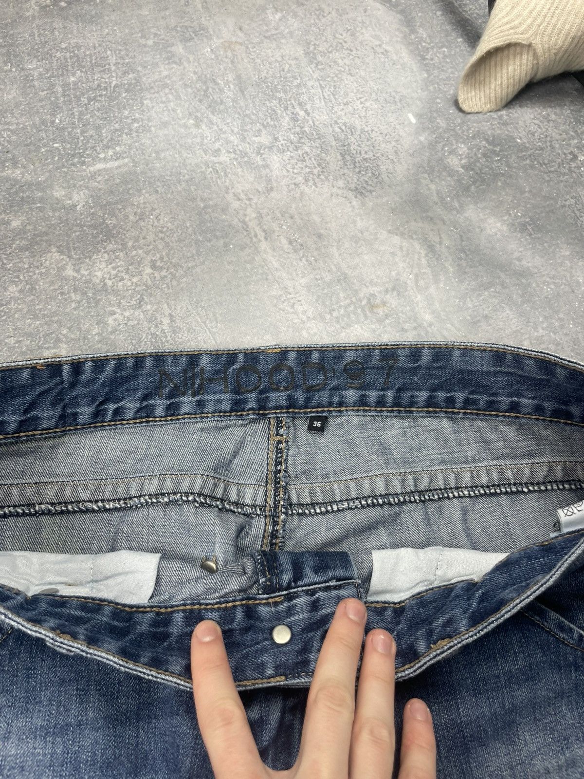 Neighborhood Rare Neighborhood 1997 streetwear denim blue jeans Size US 36 / EU 52 - 7 Thumbnail