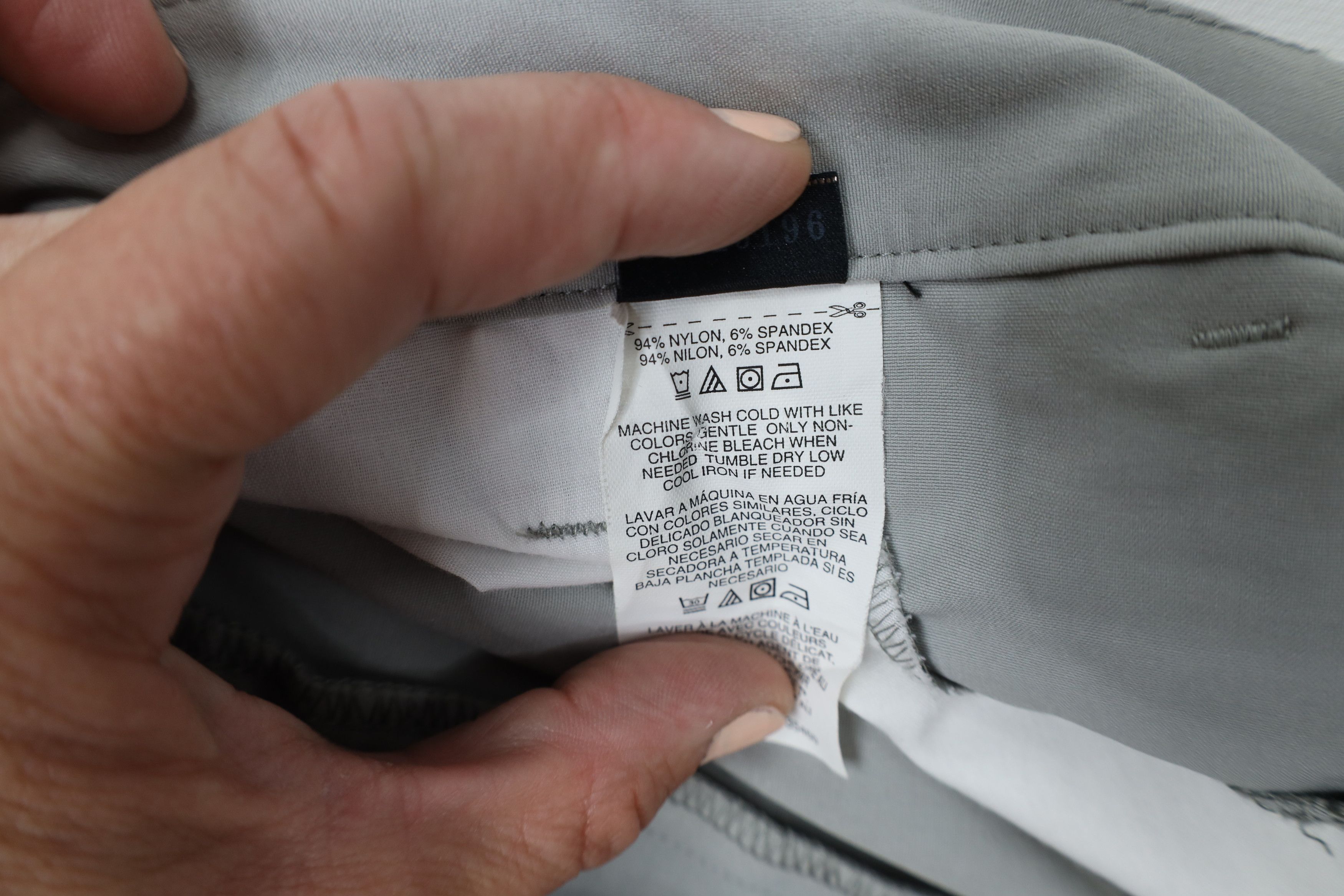 Oakley Vintage Oakley Stretch Wide Leg Chino Pants Trousers Gray Size US 34 / EU 50 - 10 Thumbnail