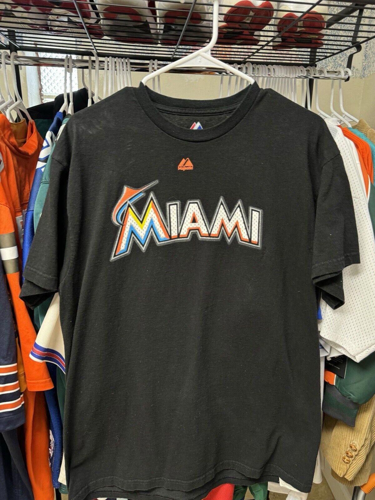 Majestic MLB Majestic Miami Marlins Stanton Tshirt Size US XXL / EU 58 / 5 - 2 Thumbnail