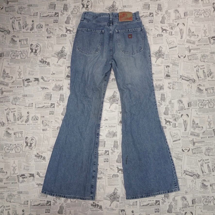 Kenzo 29 - Vintage Y2K Kenzo denim flare bell bottom 90s pants Size 29" - 1 Thumbnail