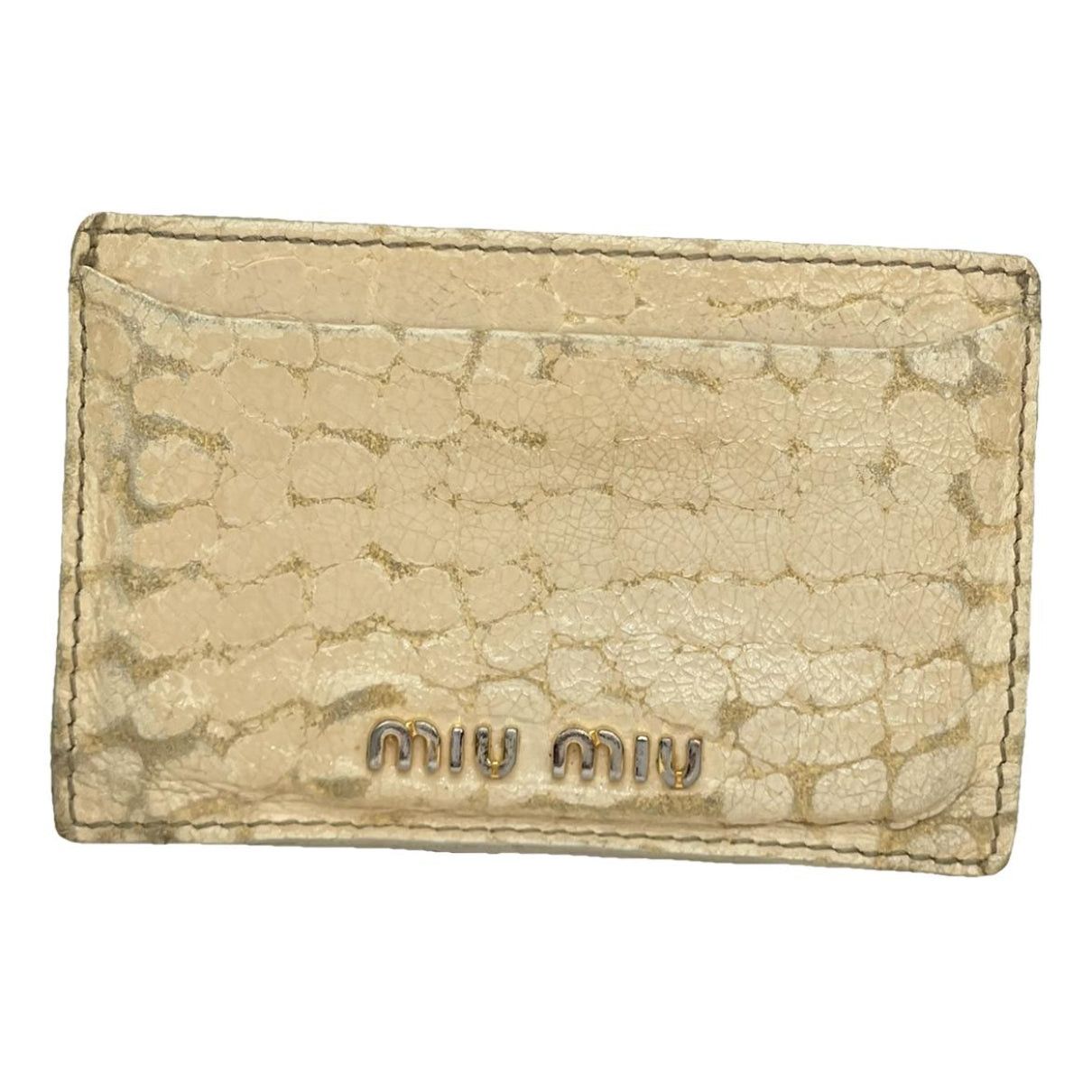 Miu Miu White Leather Purse Size ONE SIZE - 1 Thumbnail