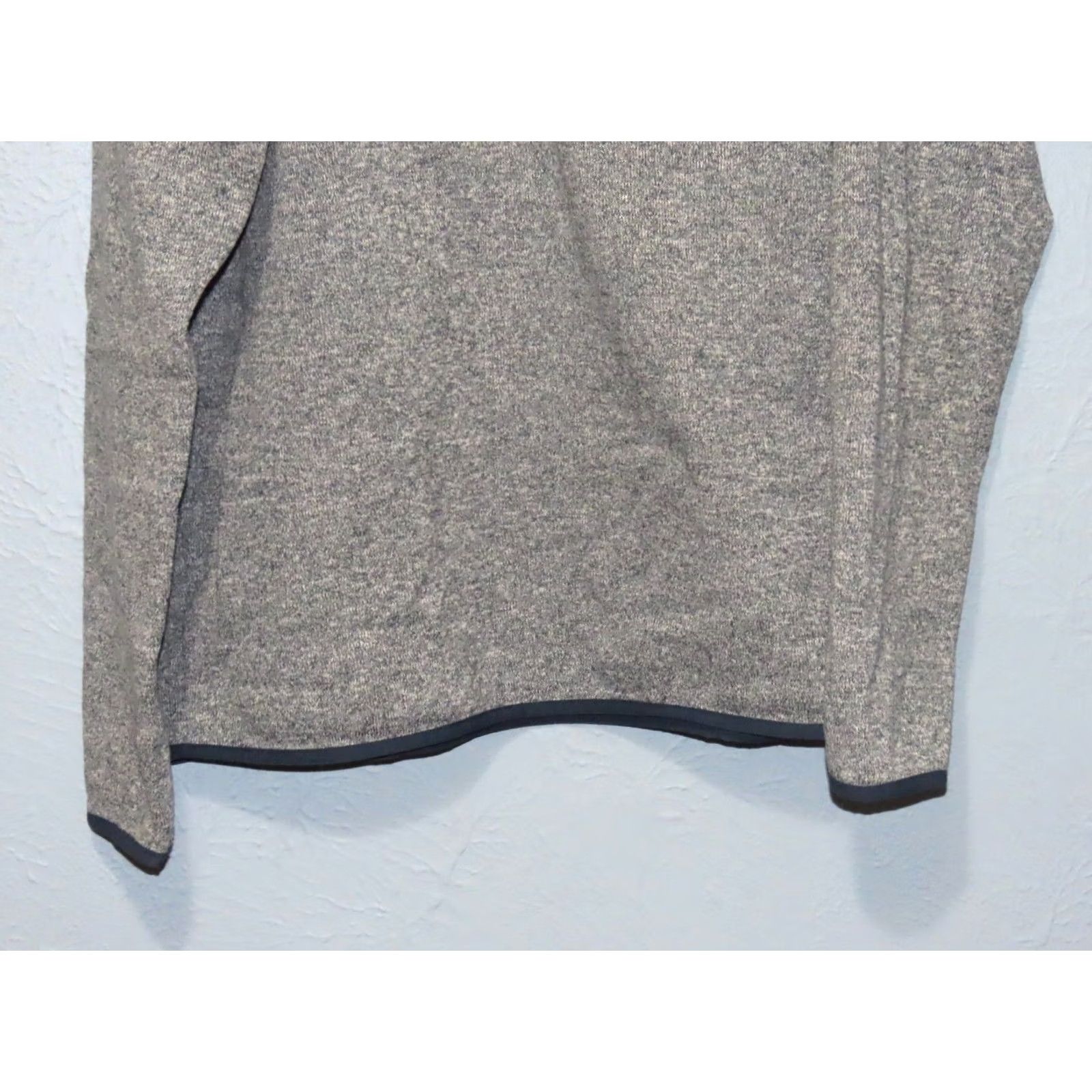 J.Crew J.CREW Authentic Sweater Men XL Marled Fleece Mock Neck Pullover Gray Solid Long Sleeve Casual Knit Size US XL / EU 56 / 4 - 2 Thumbnail