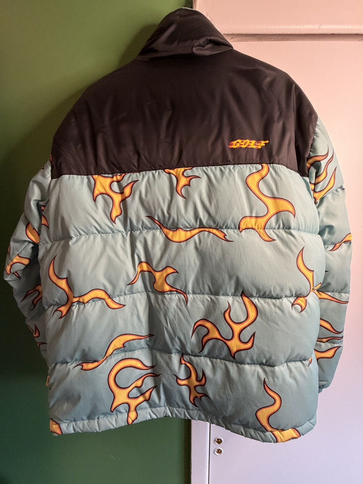 Golf Wang Golf Wang Flame Puffer Jacket OG Blue Flame TylerTheCreator Size US L / EU 52-54 / 3 - 3 Thumbnail