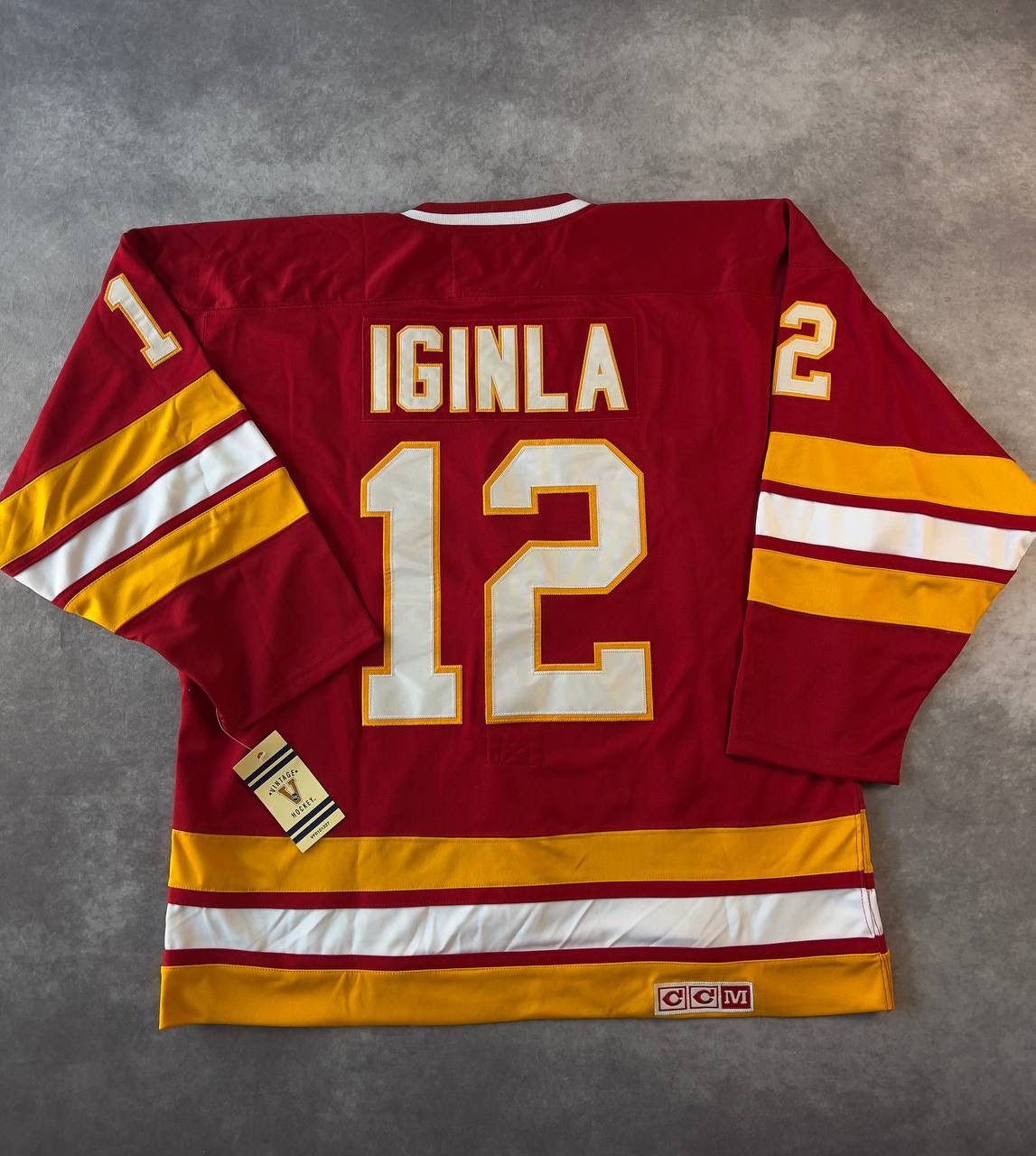 Ccm CCM Calgary Flames Vintage Jersey #12 Iginla Anniversary 48 Size US M / EU 48-50 / 2 - 2 Thumbnail