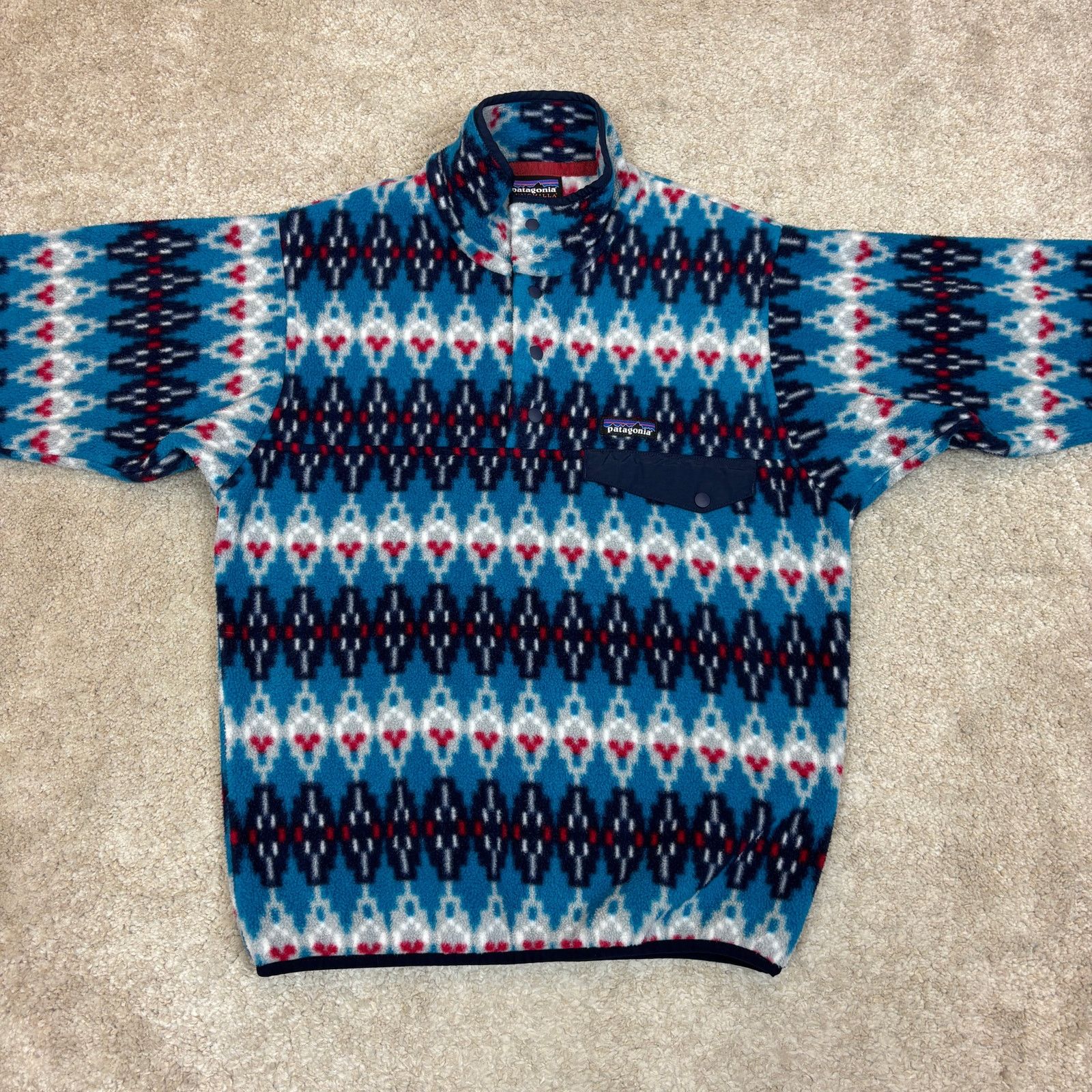 Patagonia Patagonia Synchilla Aztec Fleece Snap-T Fleece Pullover M Size US M / EU 48-50 / 2 - 2 Thumbnail