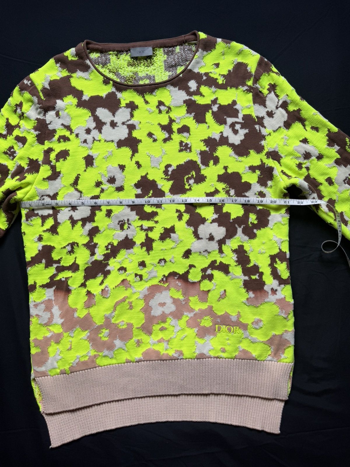 Dior Dior Abstract Floral Jacquard Knit Sweater Medium Size US M / EU 48-50 / 2 - 12 Thumbnail
