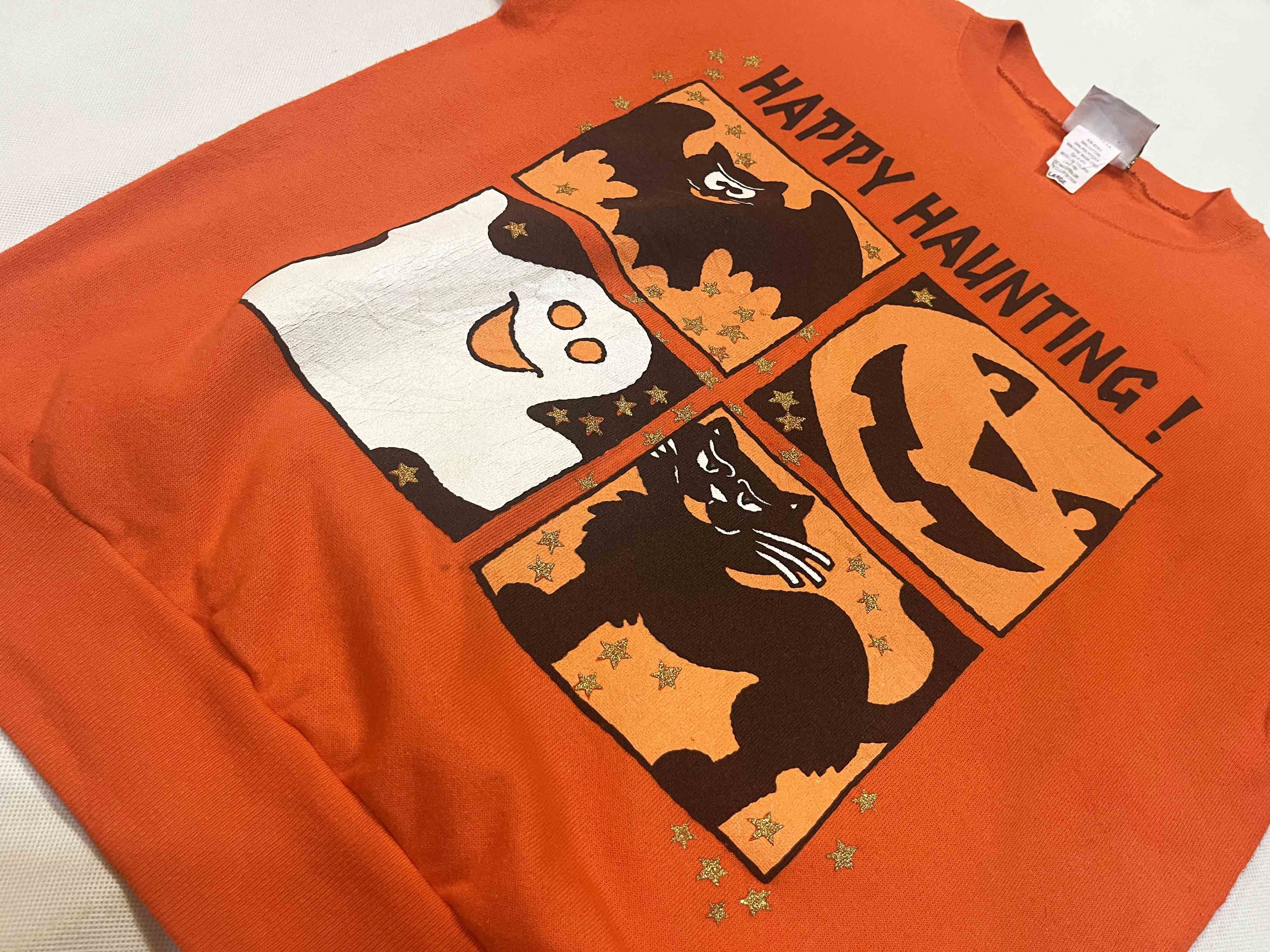 Vintage Vintage MBC Halloween Happy Haunting Crewneck Sweatshirt Size US L / EU 52-54 / 3 - 6 Thumbnail