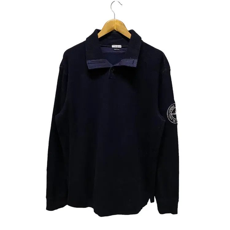 Stone Island STONE ISLAND HALF BUTTON SWEATER Size US XL / EU 56 / 4 - 1 Thumbnail