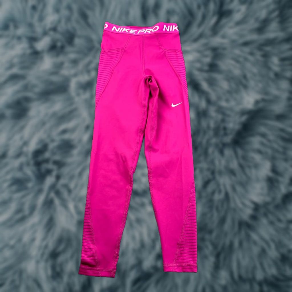 Nike Nike Pro Leggings Womens XS Black High-Waisted Pockets Size 26" / US 2 / IT 38 - 1 Thumbnail