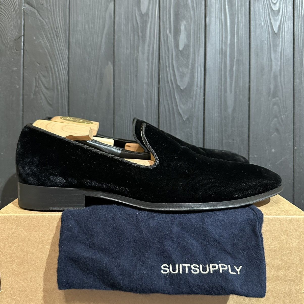 Suitsupply SUITSUPPLY - Men’s Velour Black Formal Shoes Size 43EU Size US 9 / EU 42 - 1 Thumbnail