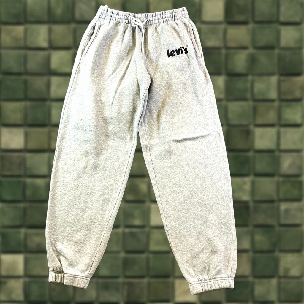 Levi's Levi's Sweatpants Mens Small Gray Fleece Lined Tapered Leg Drawstring Performance Size US 29 - 1 Thumbnail