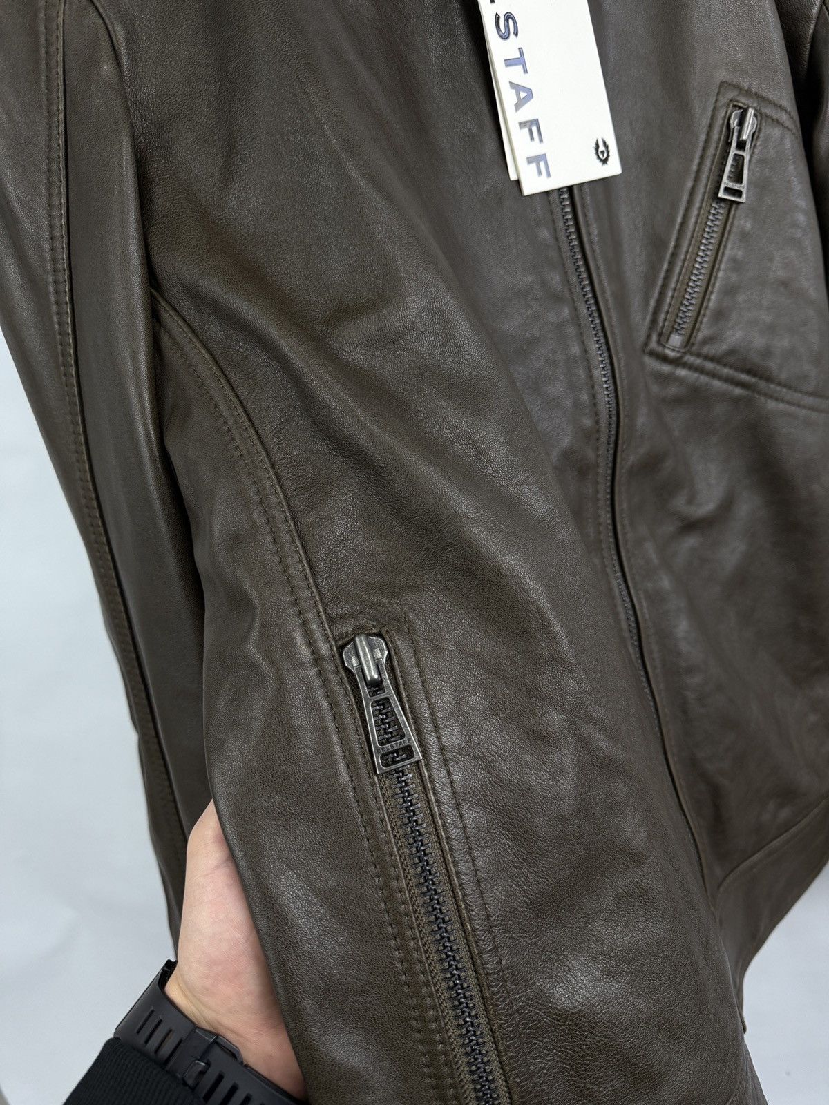 Belstaff ❗️NEW 🇬🇧 Belstaff Sheep Leather Jacket 100038 V Racer Size US M / EU 48-50 / 2 - 12 Thumbnail