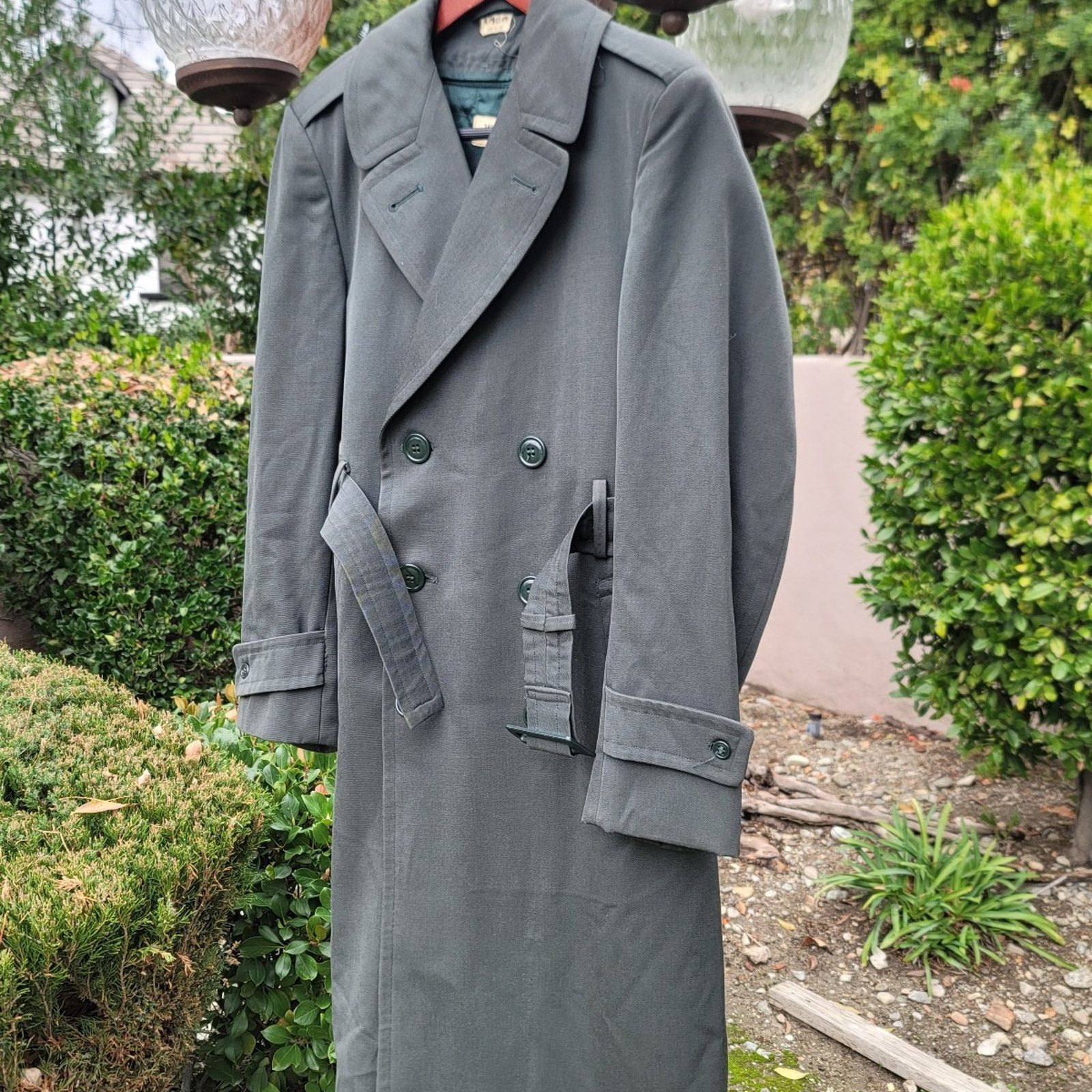 The Unbranded Brand Vtg US Army Wool Gabardine AG44 Military Overcoat Size US S / EU 44-46 / 1 - 3 Thumbnail