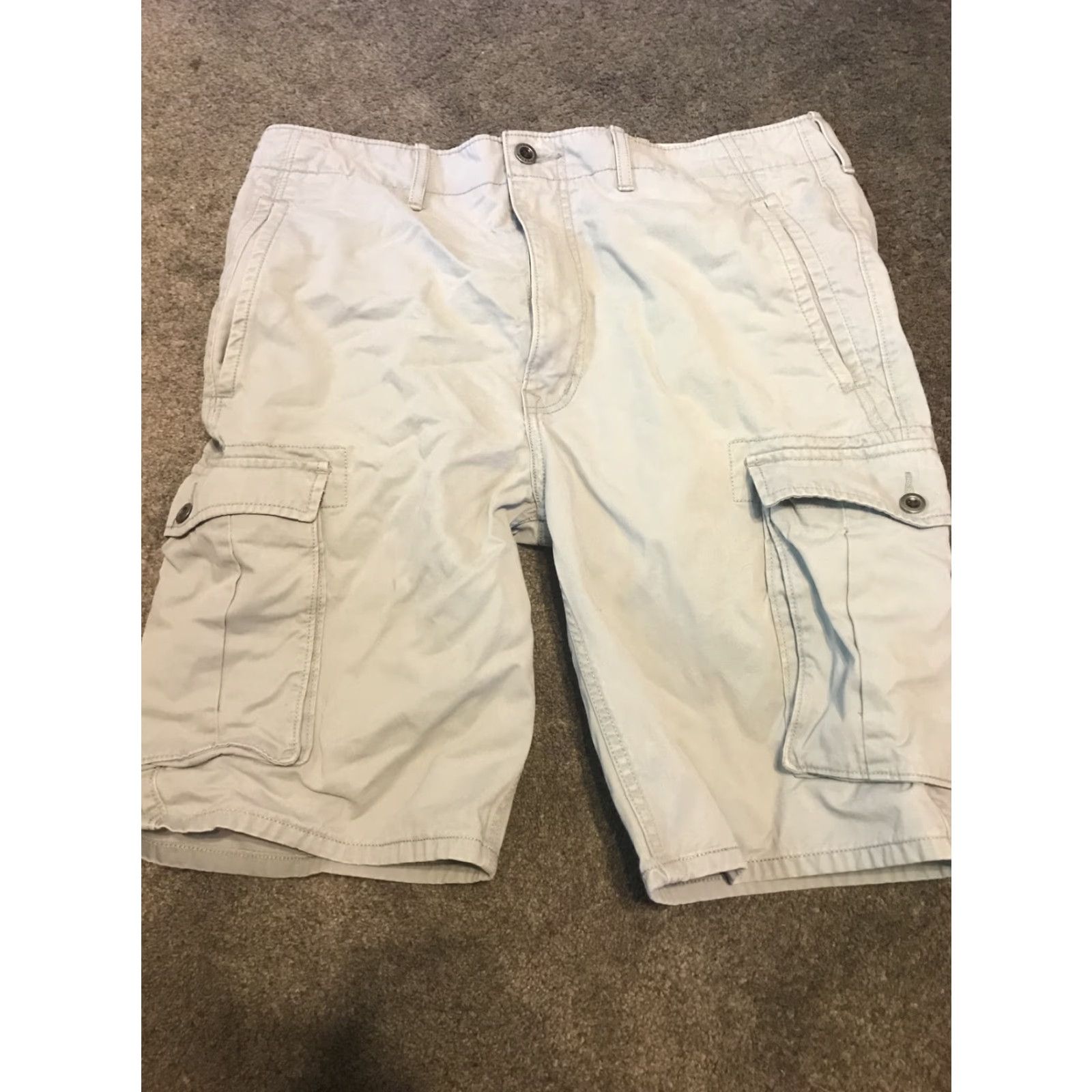 Levi's Levi's Cargo Shorts Men's Gray 34 Cargo Pocket Regular Cotton Flat Front Size 34 Outdoor Casual Vintage No Size US 34 / EU 50 - 2 Thumbnail