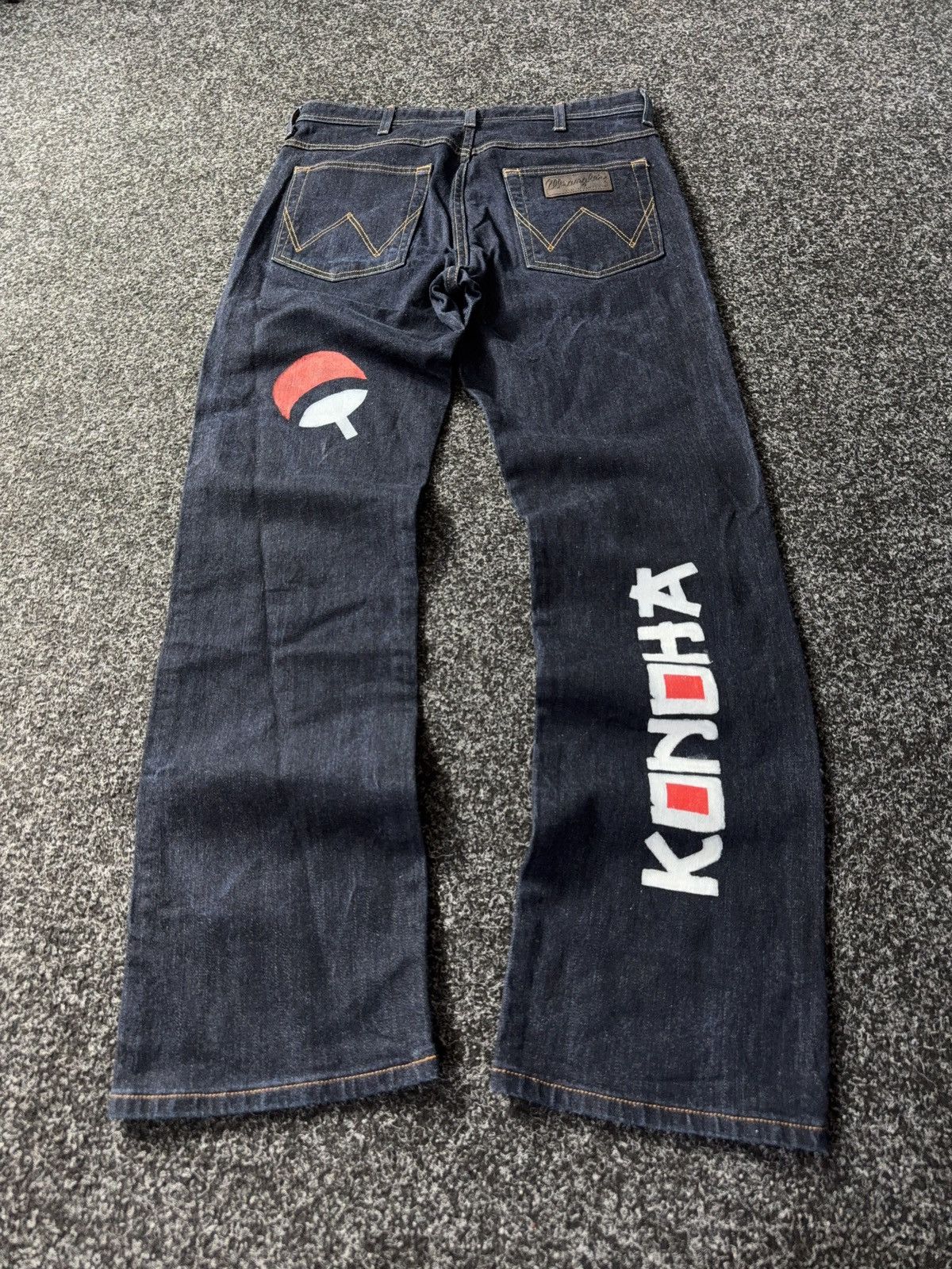 Wrangler Custom Wrangler Naruto Jeans Akatsuki Uchiha Konoha Art Size US 32 / EU 48 - 7 Thumbnail