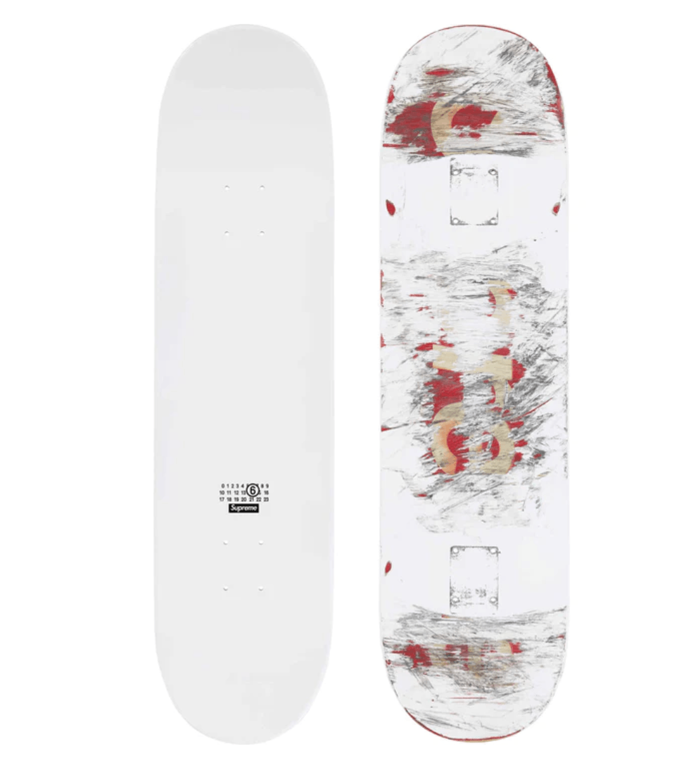 image of mm6 Maison Margiela Skateboard in White, Men's