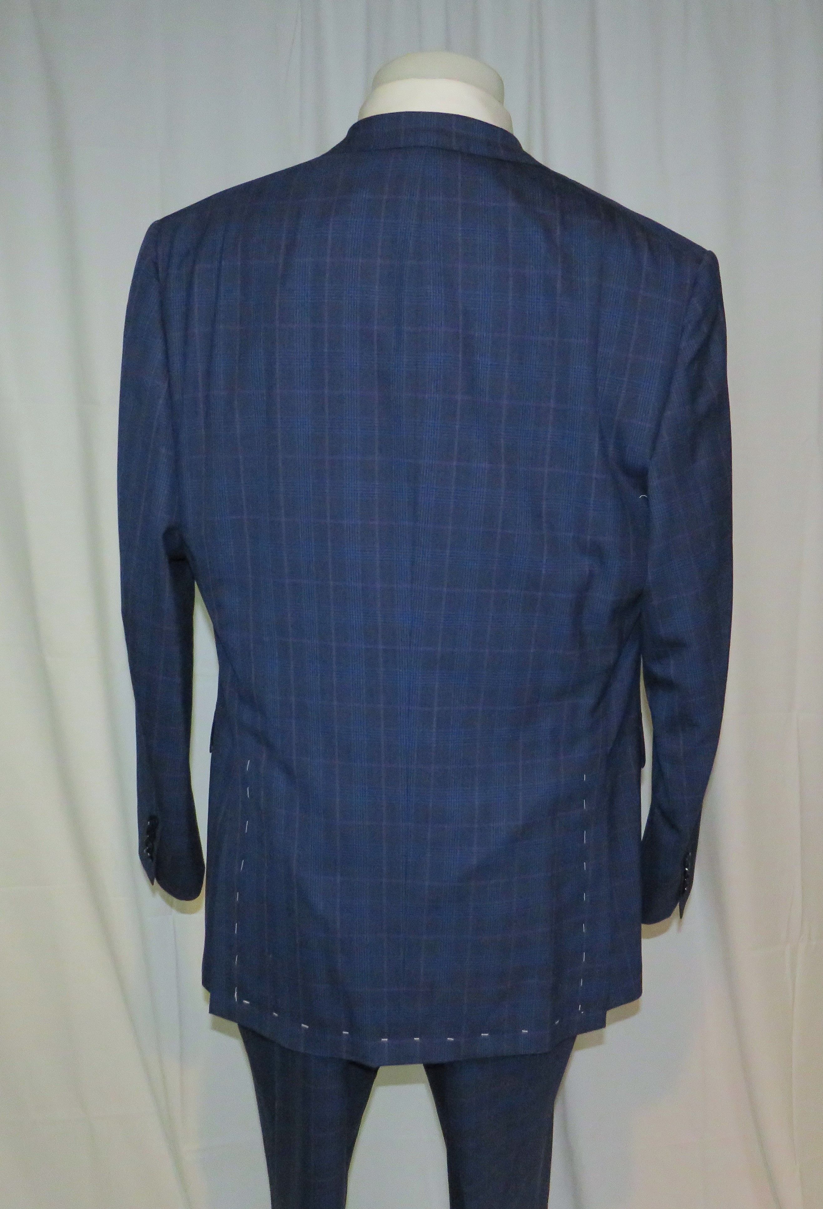 Brioni Brunico Blue Plaid Three Button Suit 44L NWT $11,675 Size 44L - 12 Thumbnail