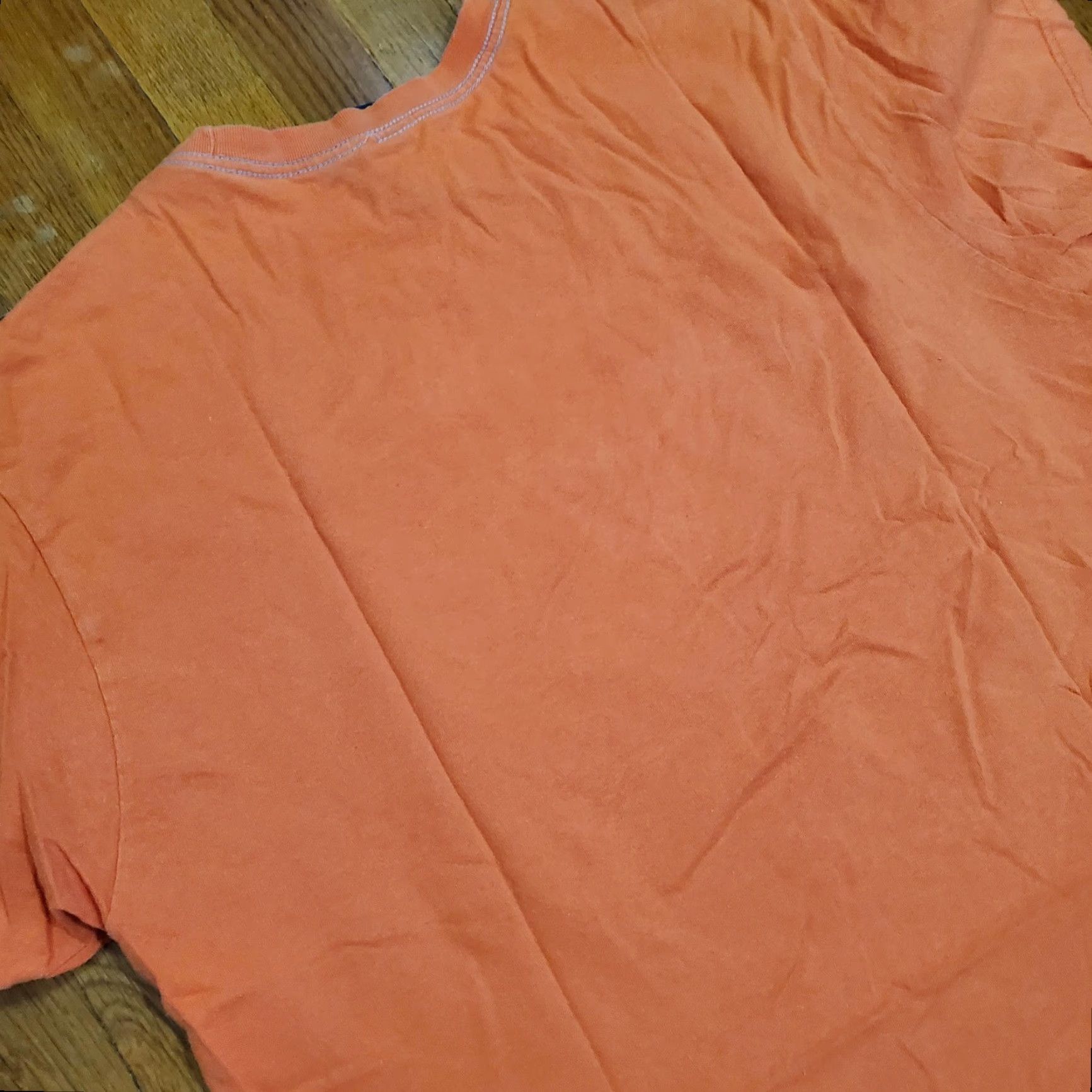 Nautica Nautica Jeans Company Shirt Mens XL Orange Graphic Tee Short Sleeve Crew Neck Jersey Cotton Logo Printed Worldwide Distributed Size US XL / EU 56 / 4 - 7 Thumbnail