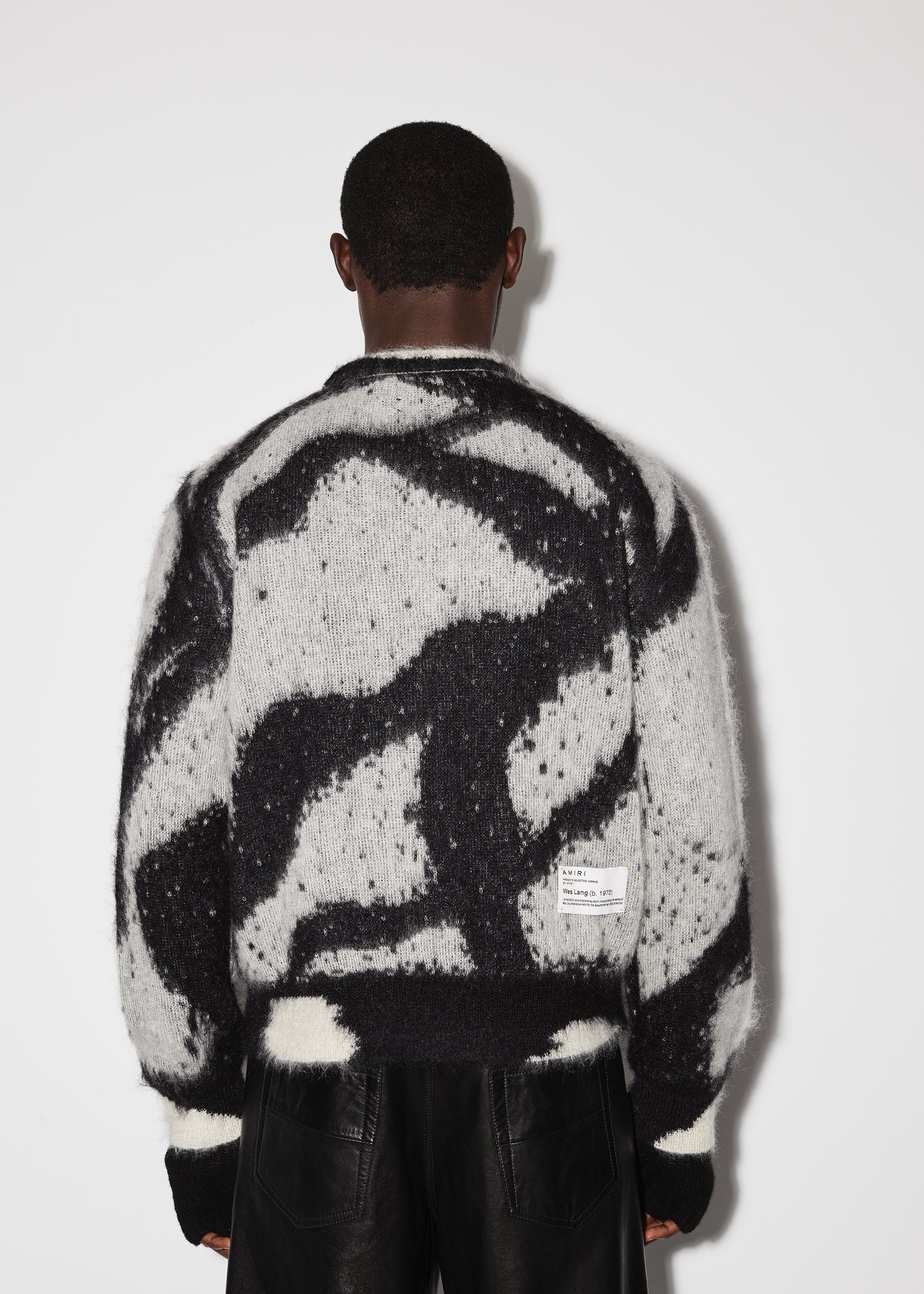 Amiri × Wes Lang o1w1db10125 Reaper Crewneck Sweater in Black/Grey Size US M / EU 48-50 / 2 - 4 Thumbnail