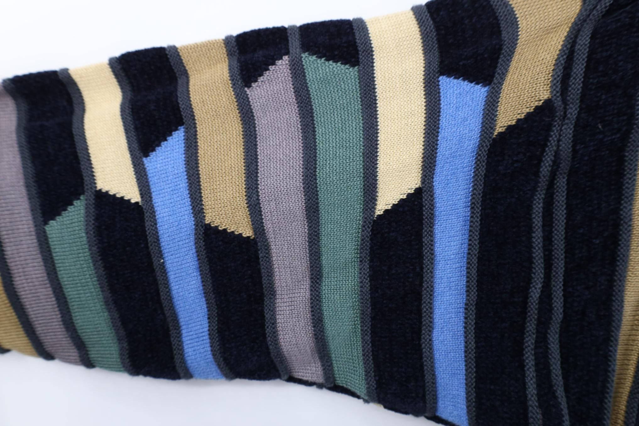 Vintage Vintage 90s Coogi Style Biggie Smalls Striped Knit Sweater Size US XL / EU 56 / 4 - 4 Thumbnail