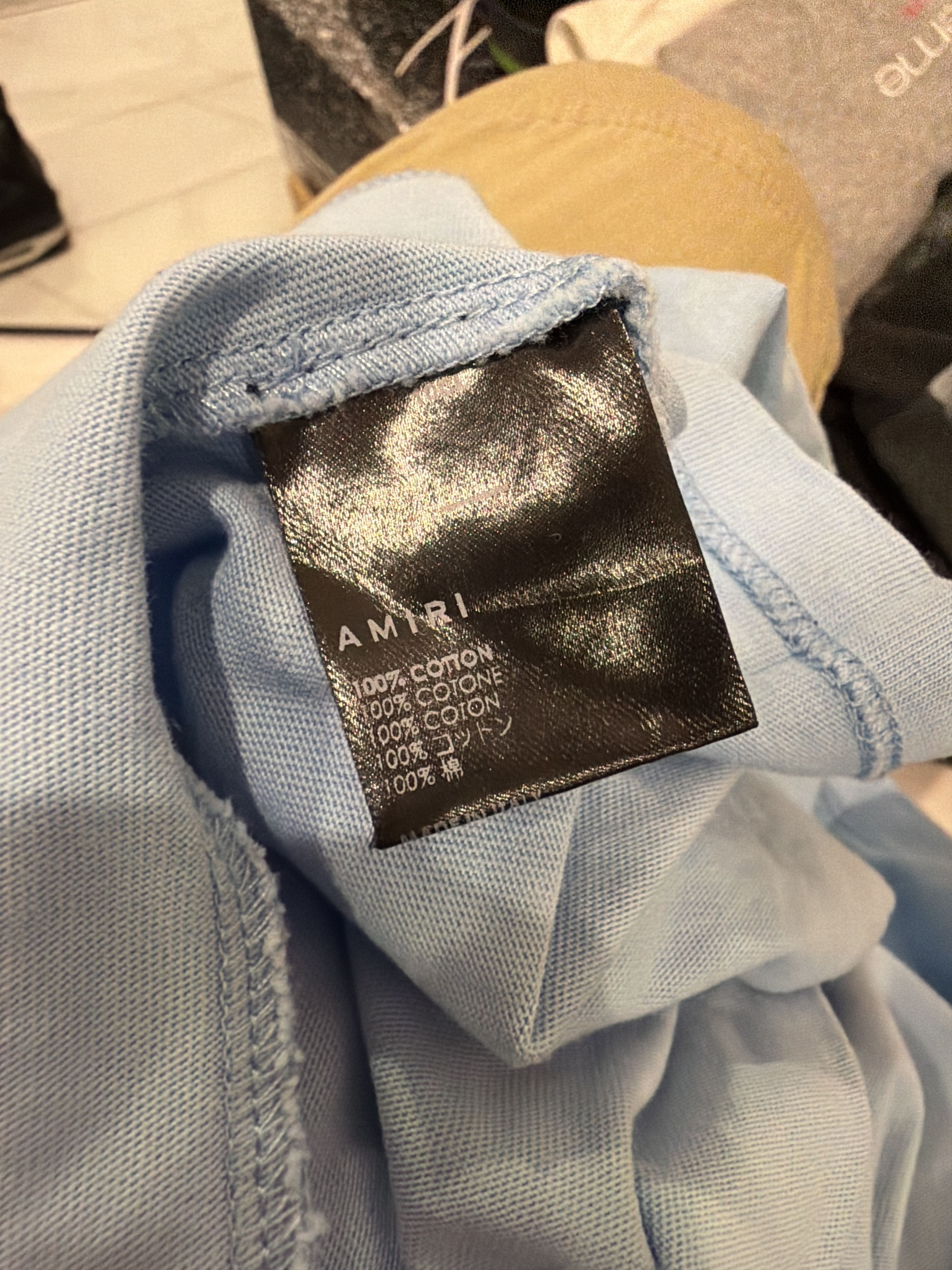 Amiri Amiri Blue MA Logo tee Size US L / EU 52-54 / 3 - 5 Thumbnail