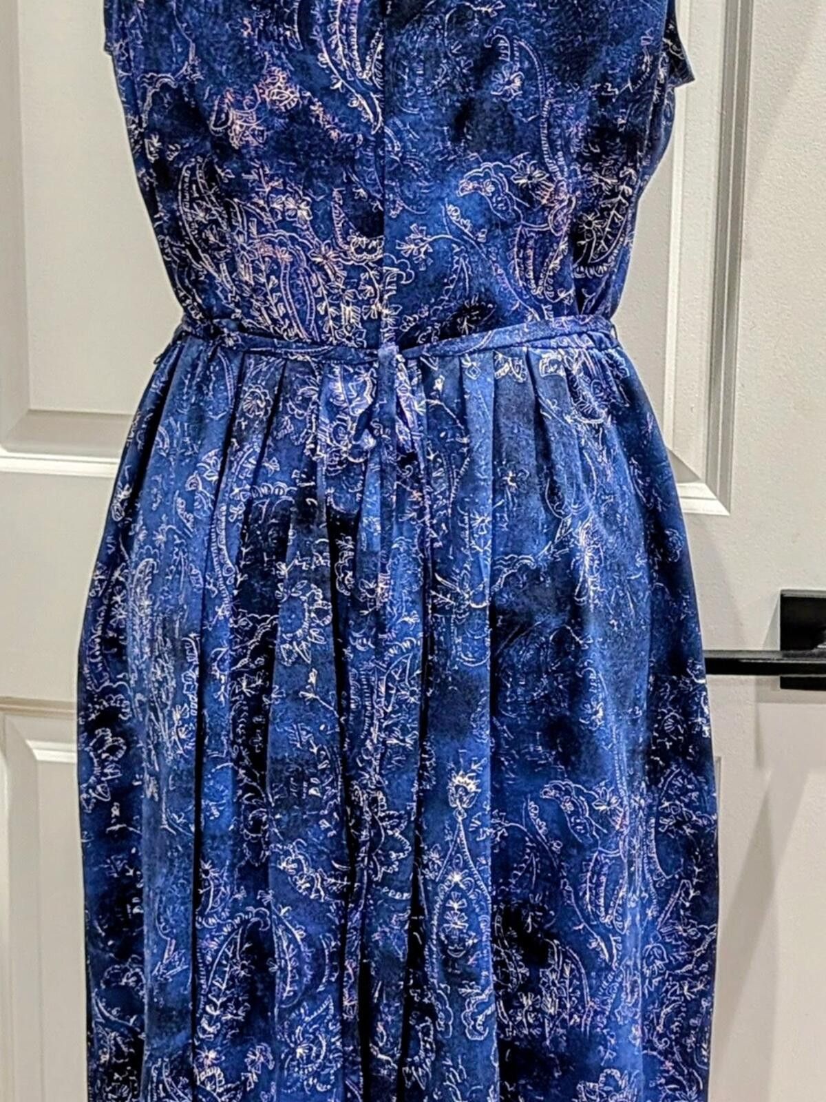 Other Simply Vera Vera Wang Blue Handkerchief-Hem Sleeveless Dress Size M / US 6-8 / IT 42-44 - 3 Thumbnail