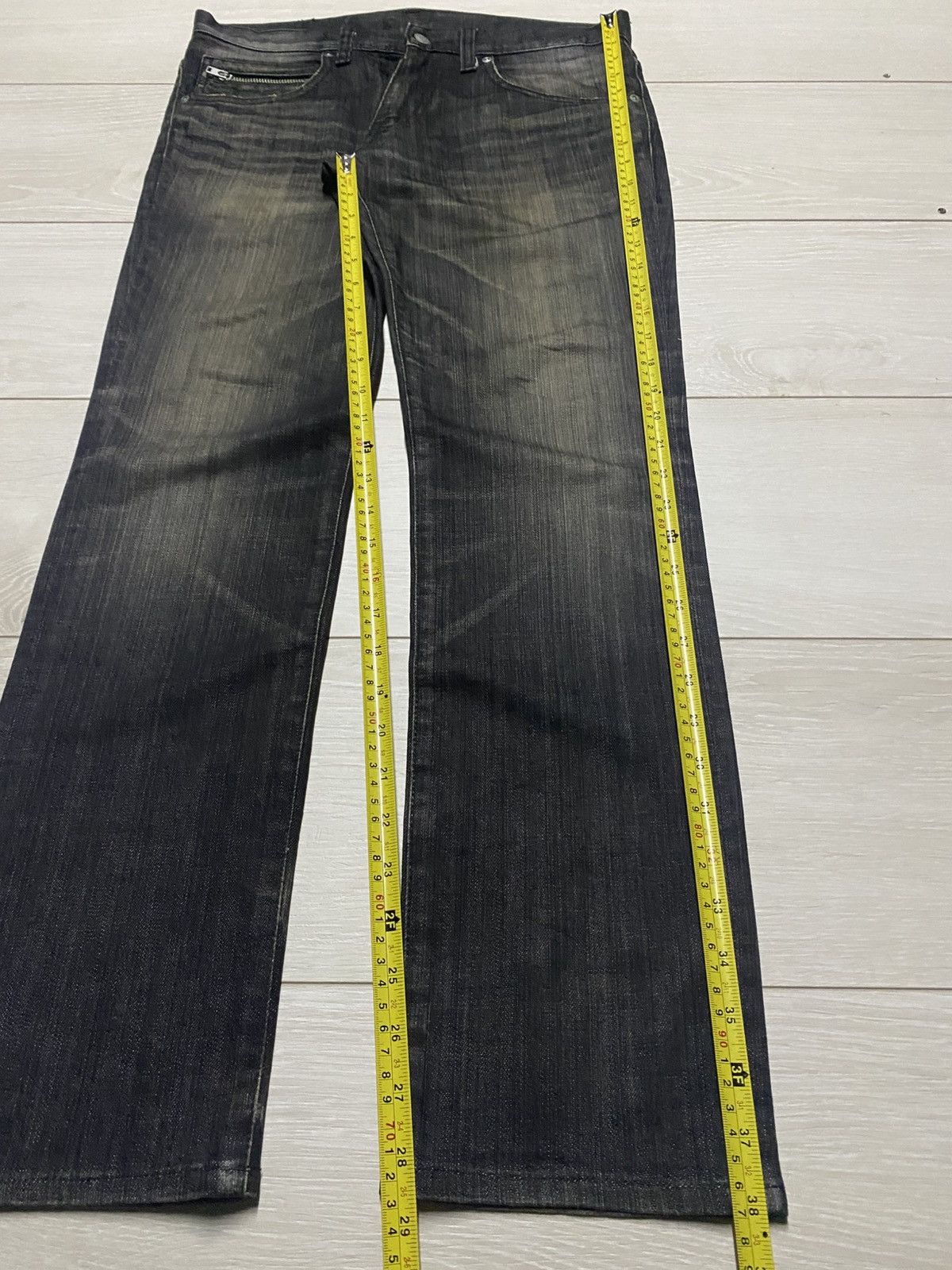 Japanese Brand Vintage Japanese Brand Black Denim Mud Wash Skinny Jeans Size US 32 / EU 48 - 12 Thumbnail