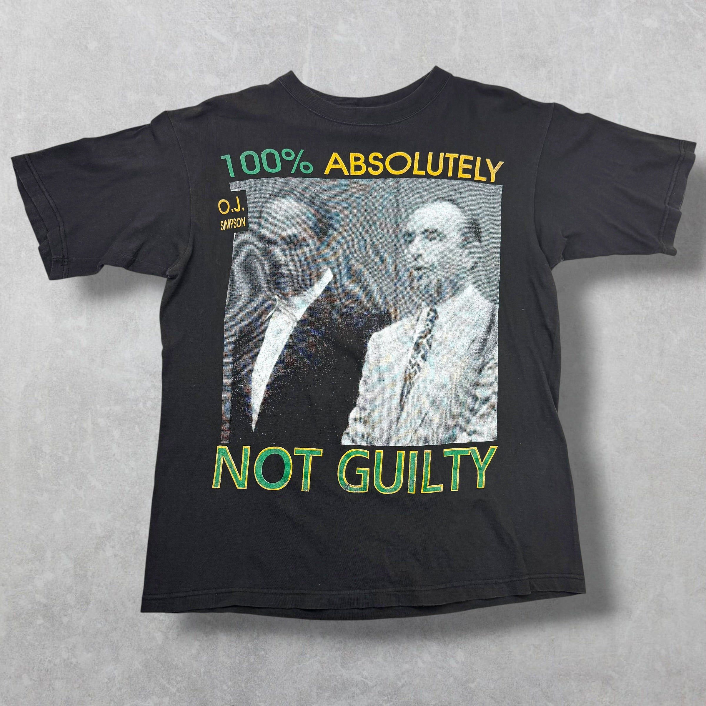 Vintage Vintage OJ Simpson 100% Not Guilty Tee XL Size US XL / EU 56 / 4 - 1 Thumbnail