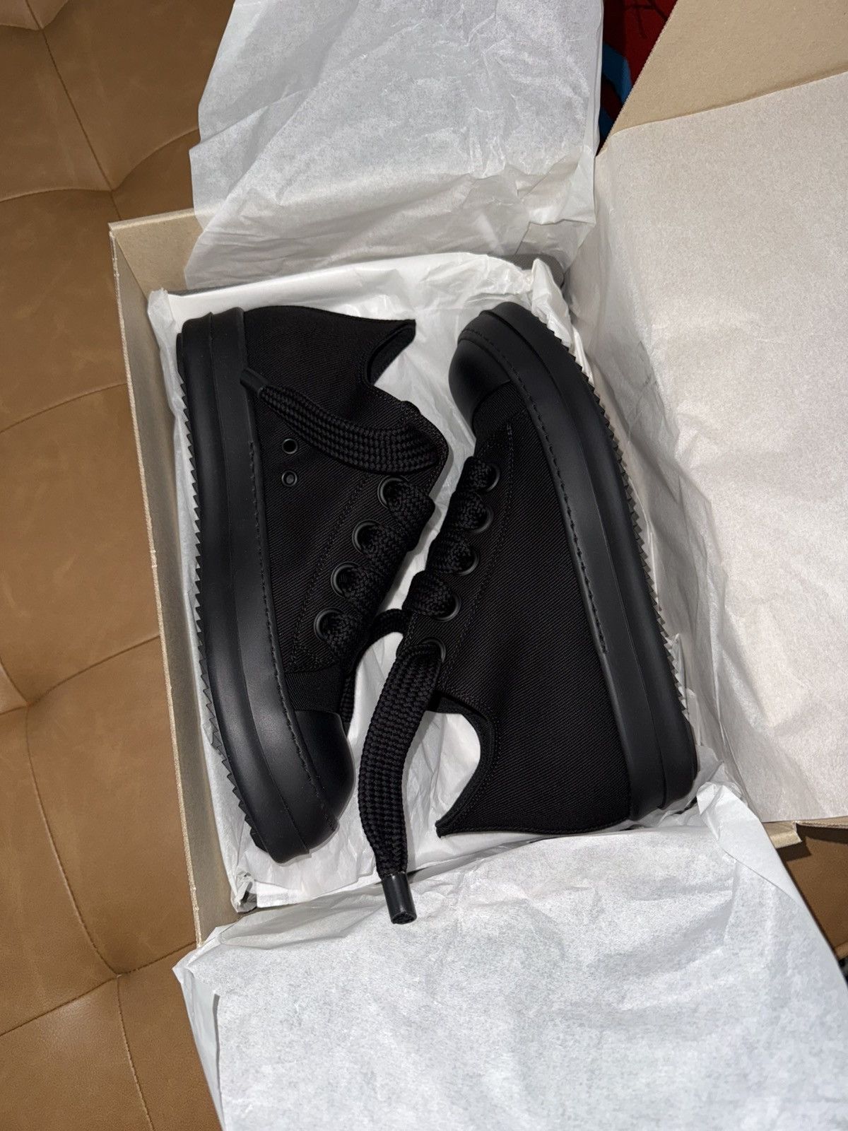 Rick Owens Drkshdw Rick owens jumbo lace canvas sneakers 46 Size US 13 / EU 46 - 10 Thumbnail