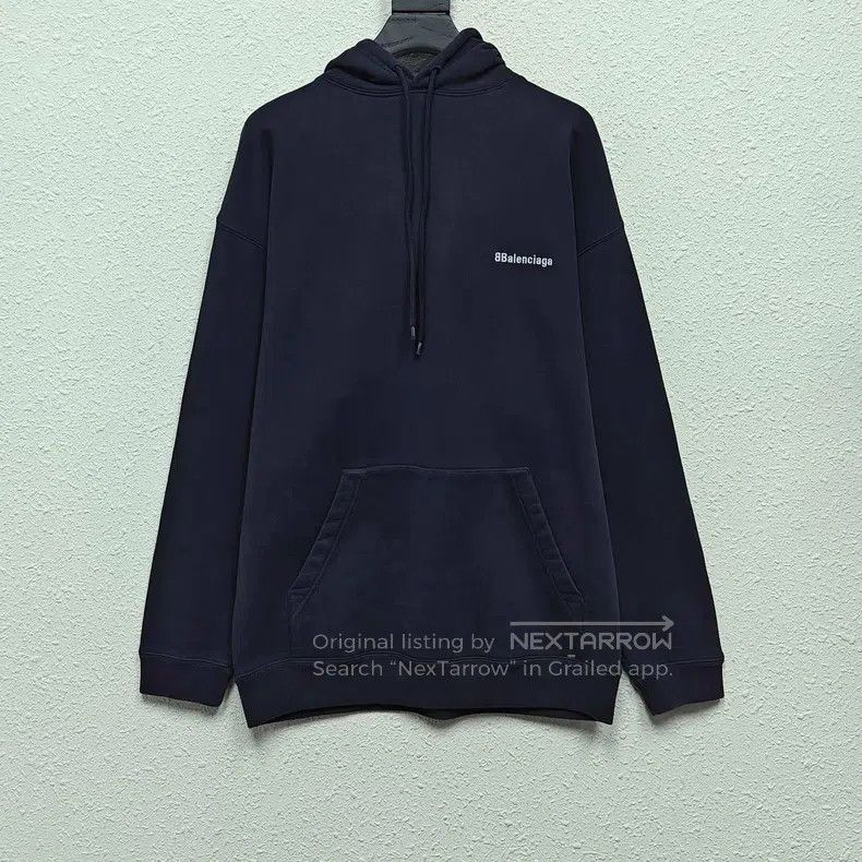Balenciaga Balenciaga Double B Embroidered Hoodie Size US S / EU 44-46 / 1 - 1 Thumbnail
