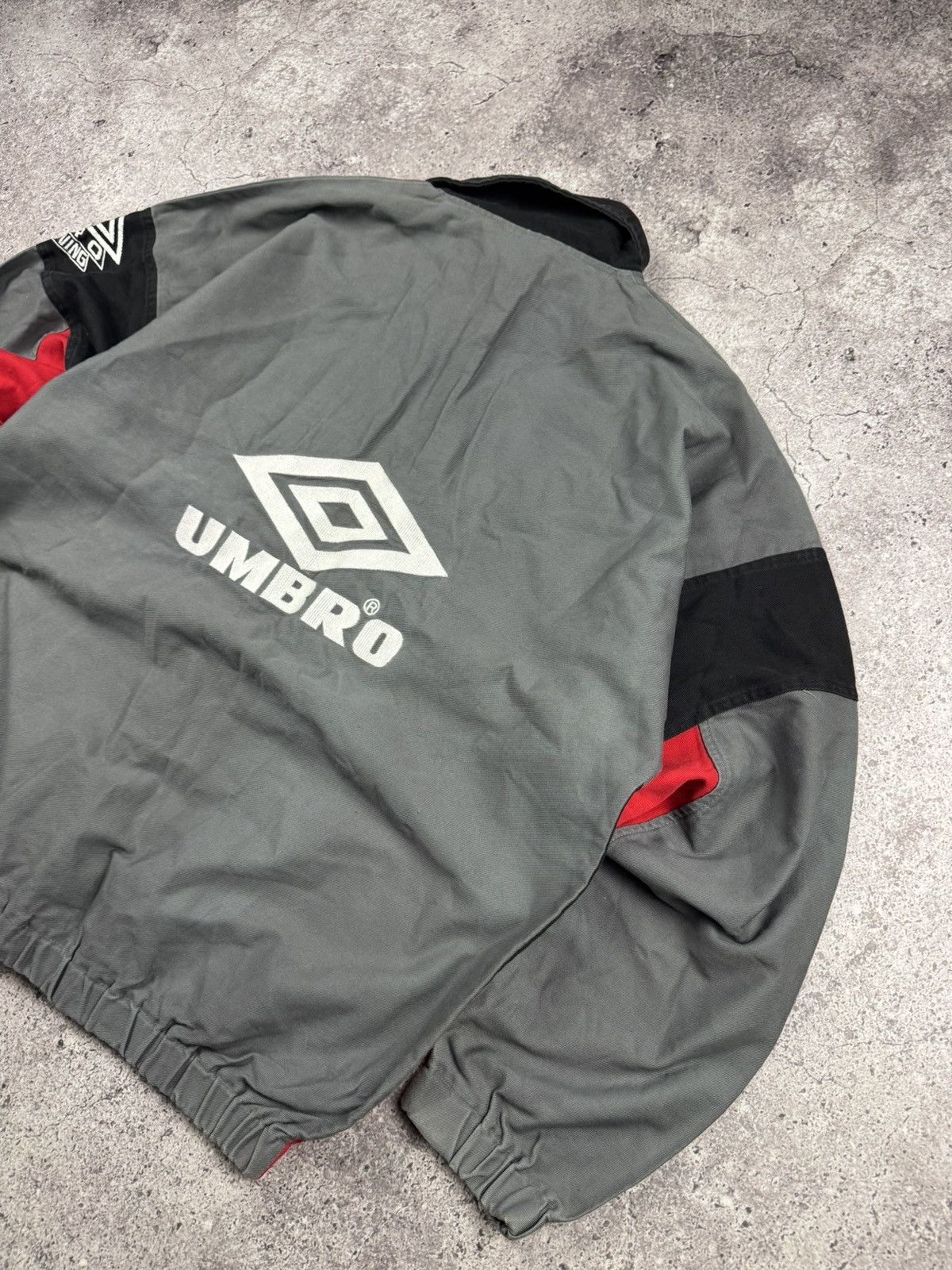Umbro Vintage 90s UMBRO Drill Top Pro Training Sweatshirt Boxy Fit Size US XL / EU 56 / 4 - 2 Thumbnail