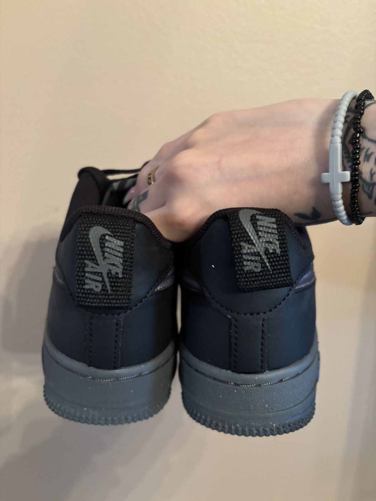 Nike Nike Air Force 1 JSP GS 'Black Iron Grey' Size US 5 / EU 37 - 4 Thumbnail