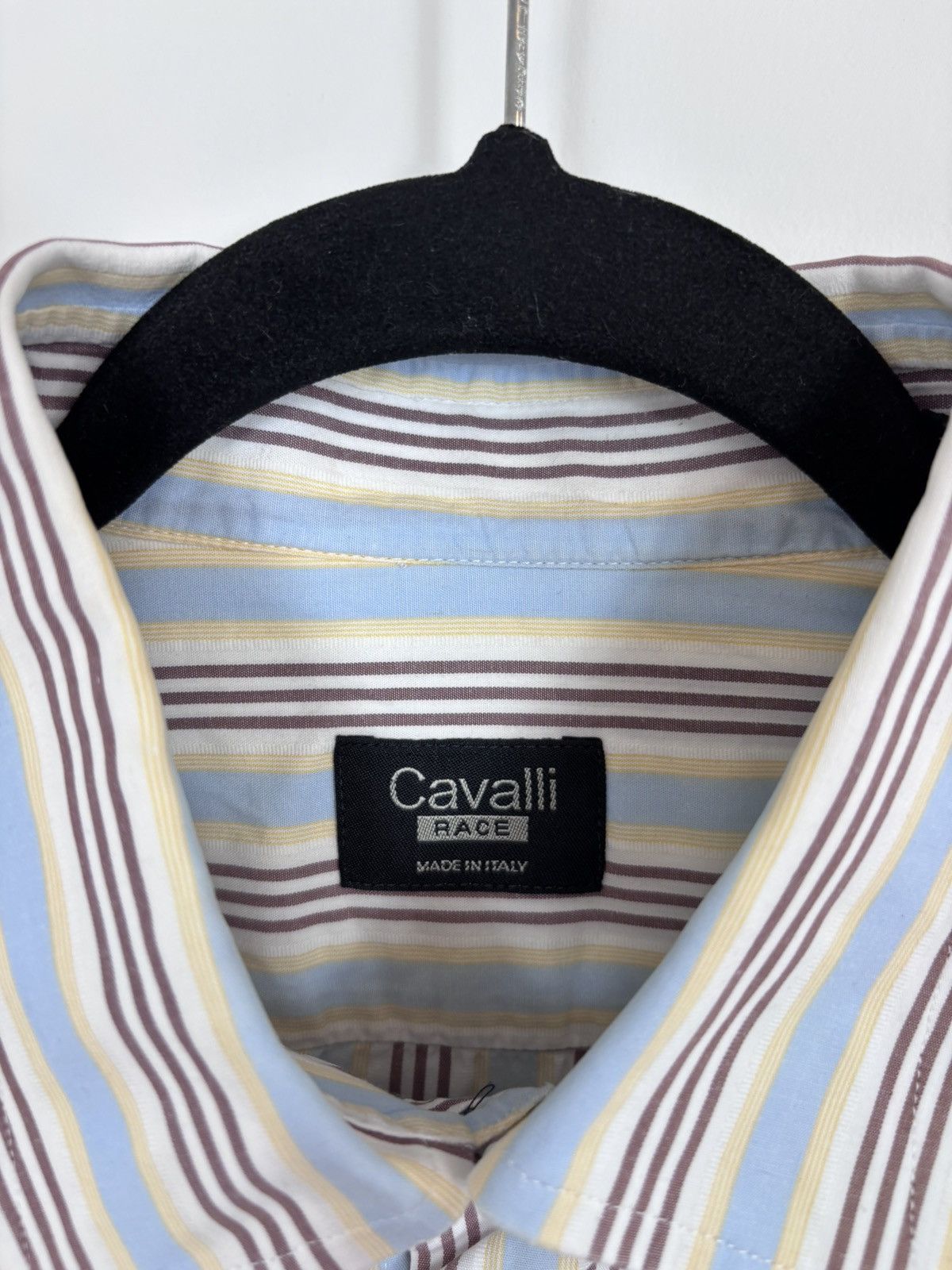 Just Cavalli Just Cavalli Race Vintage Men’s Striped Short Sleeve Shirt Size US L / EU 52-54 / 3 - 12 Thumbnail