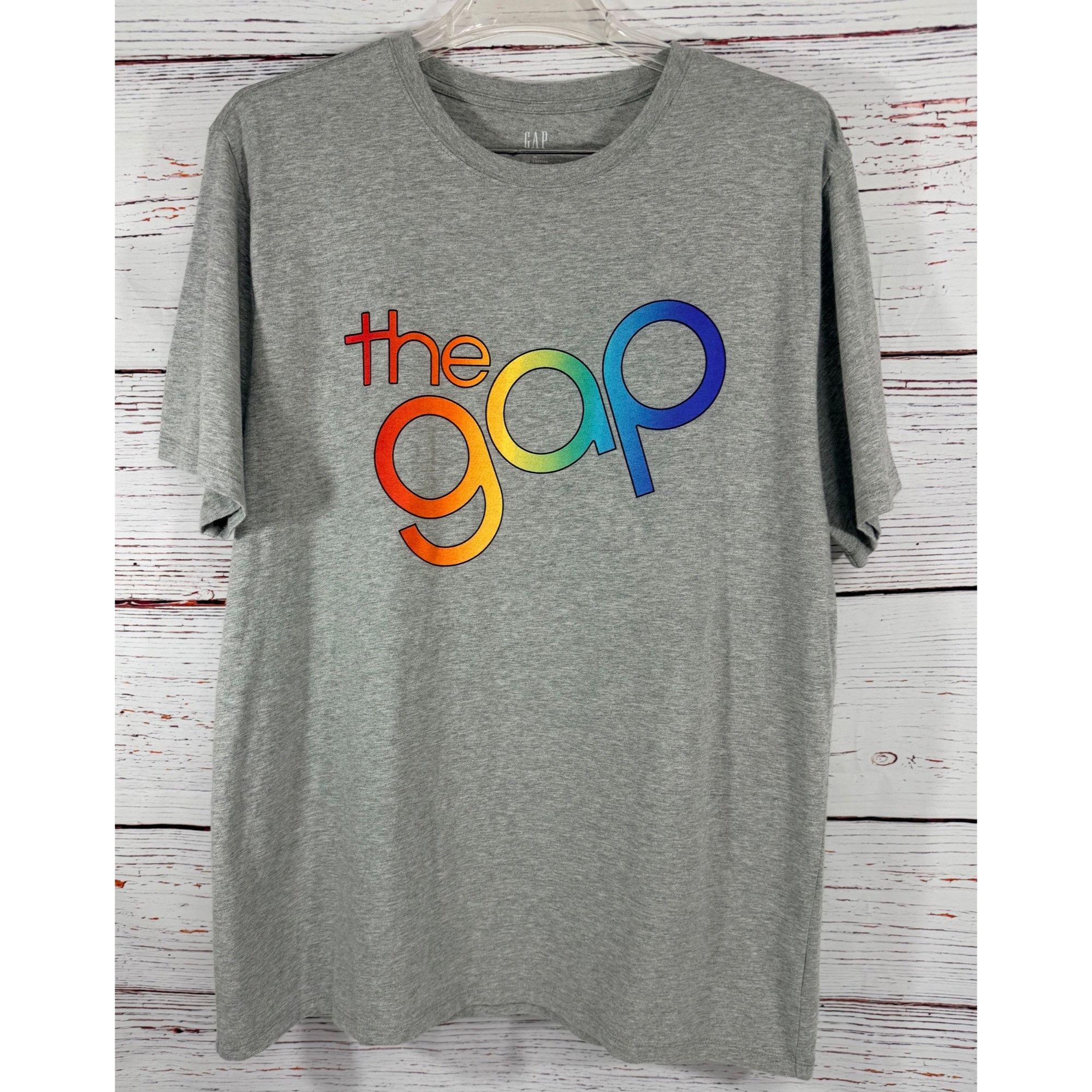 Gap Gap Ombré Logo Gray T-Shirt Unisex XL Rainbow Pride Graphic Size XL / US 12-14 / IT 48-50 - 5 Thumbnail