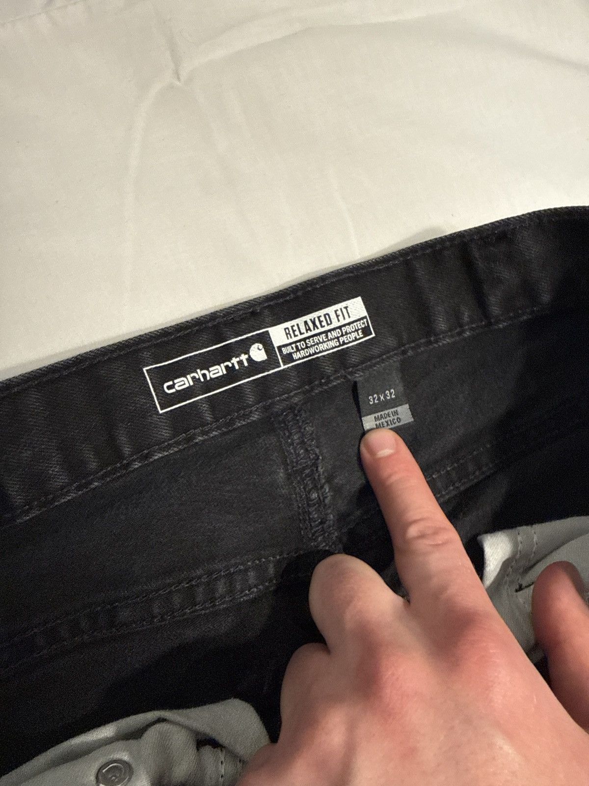 Carhartt Vintage Carhartt Black Denim Jeans Size US 32 / EU 48 - 4 Thumbnail
