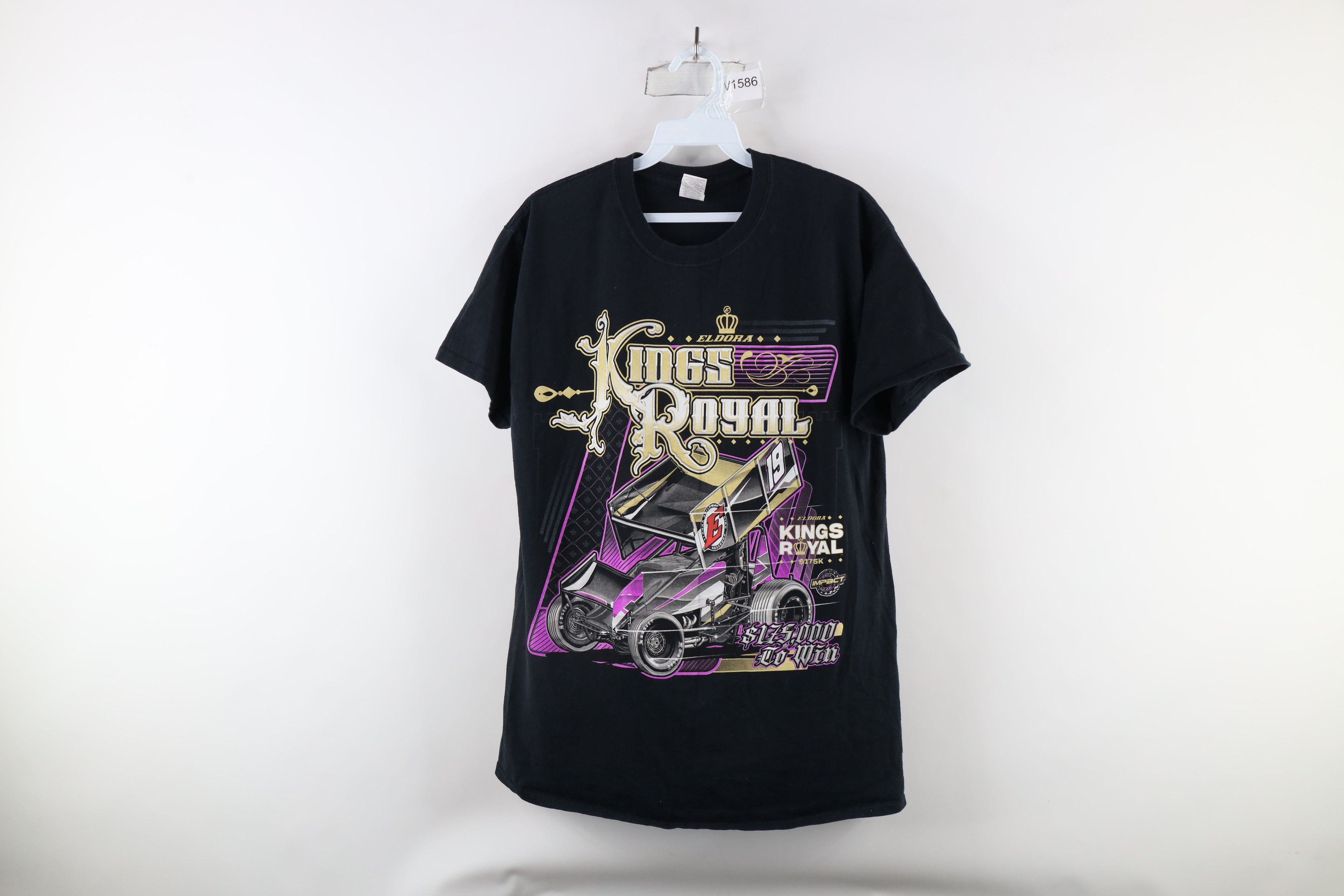 Vintage Streetwear Speedway Car Racing Kings Royal T-Shirt Black Size US M / EU 48-50 / 2 - 1 Thumbnail