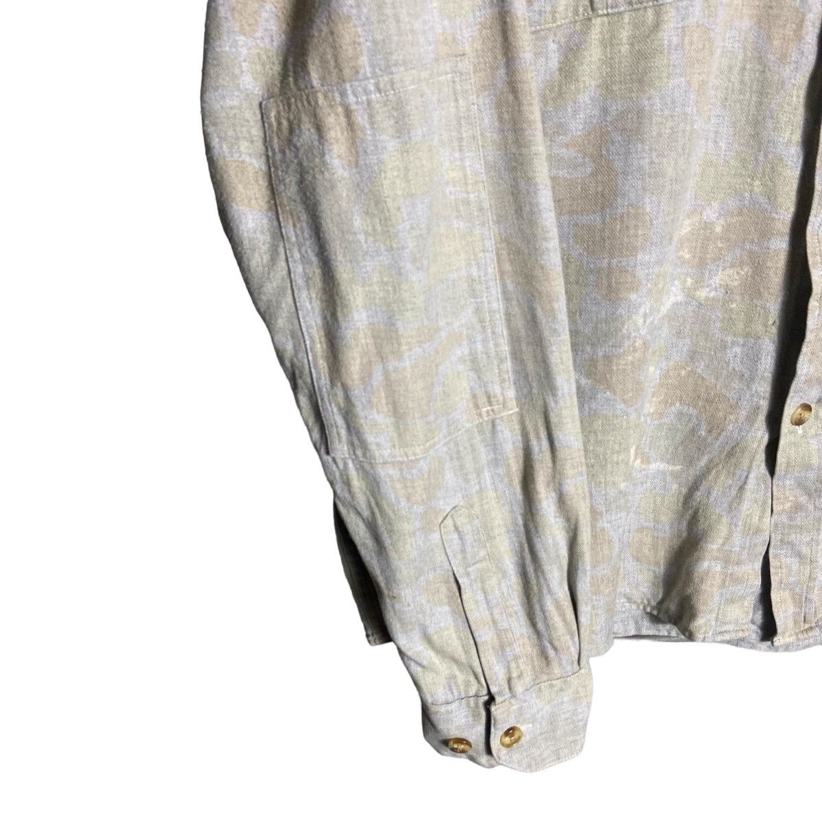 Stussy × Vintage Vintage Stussy Camo Military Pocket Long Sleeve Shirt Size US L / EU 52-54 / 3 - 6 Thumbnail