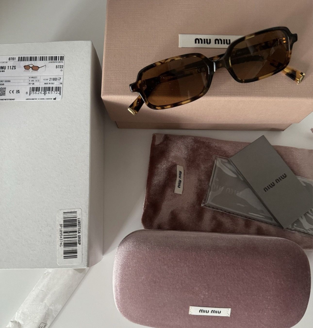 Miu Miu × Vintage NEW Miu Miu sunglasses SMU 11ZS 16K-5S0 Size ONE SIZE - 6 Thumbnail