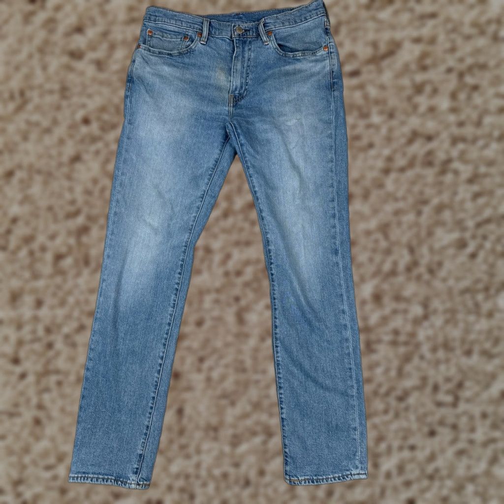 Levi's Levi's 511 Jeans Men 33x30 Blue Denim Slim Straight Fit Cotton Blend Size US 33 - 1 Thumbnail
