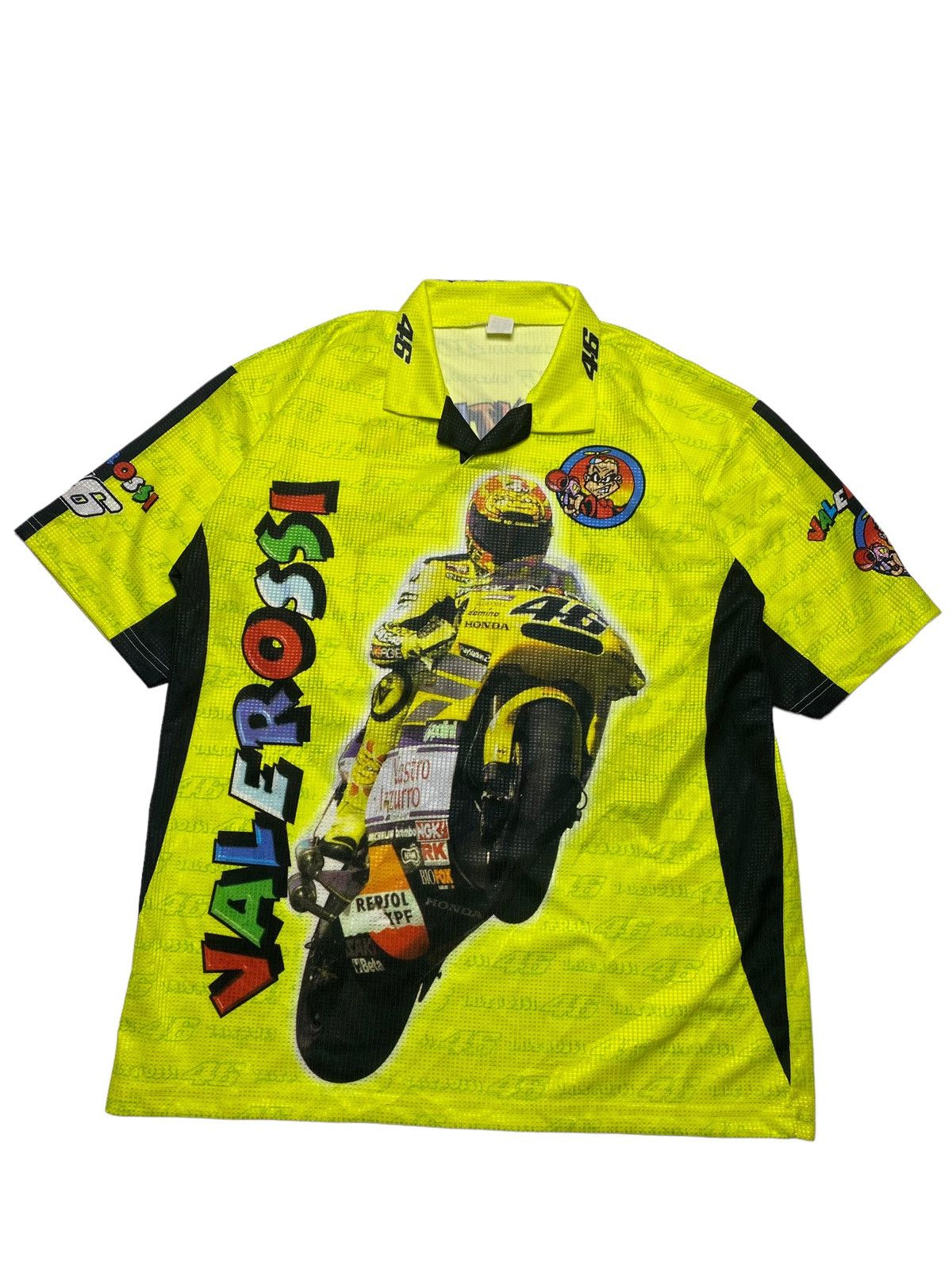 Vintage 1990s Valentino Rossi Souvenirs Jersey Size US L / EU 52-54 / 3 - 5 Thumbnail